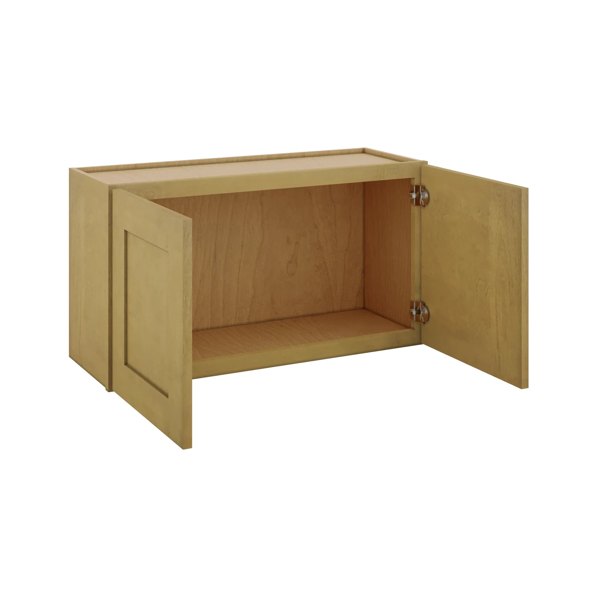 Modernform Cabinet Natural Shaker 33" W X 18" H X 12" D Double Door Wall Cabinet