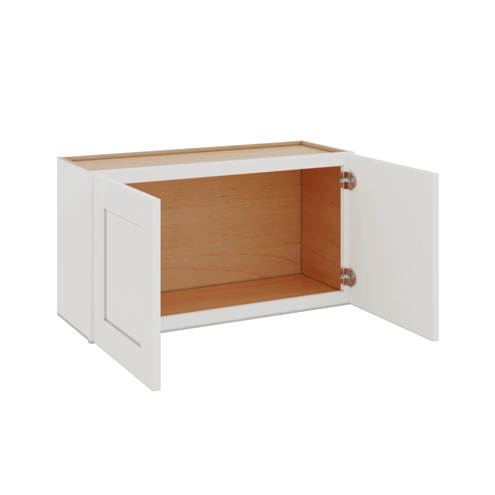 Modernform Cabinet White Shaker 33" W X 18" H X 12" D Double Door Wall Cabinet