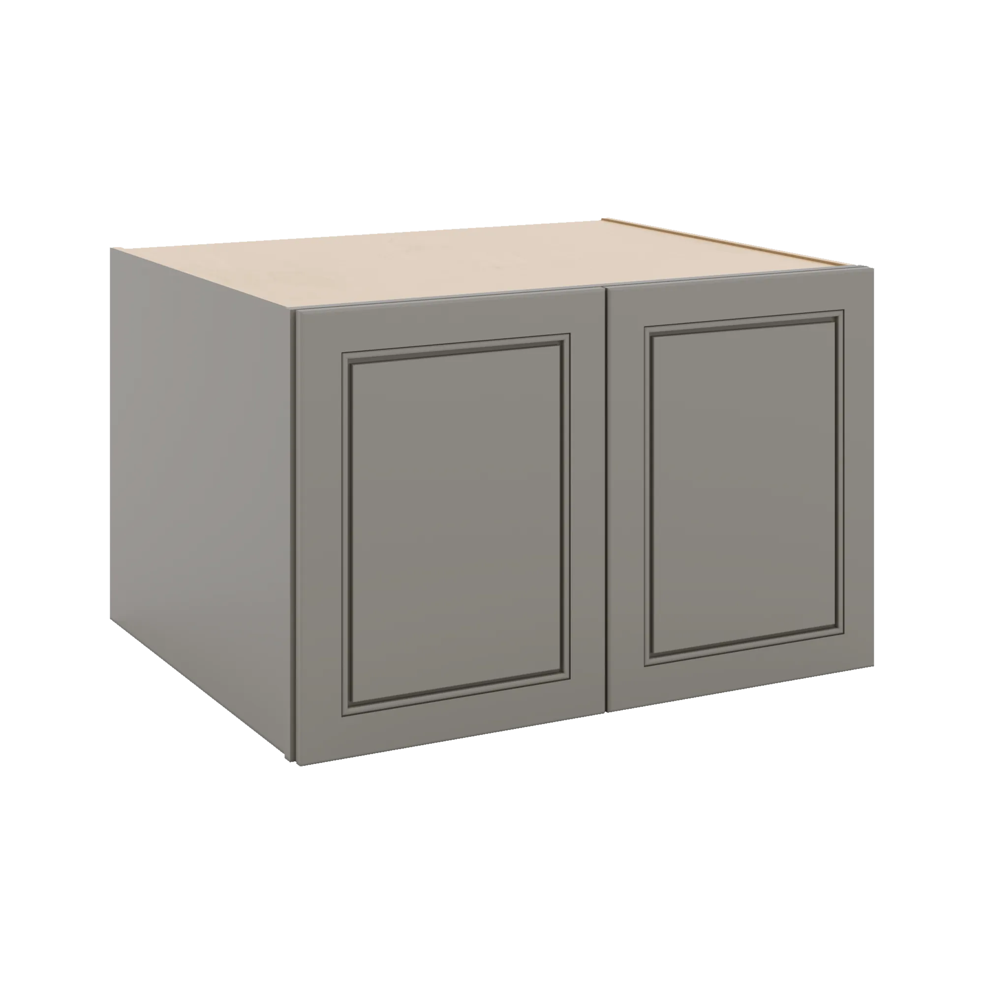 J&K Greige K3 Refrigerator Wall Cabinet - 33" W x 21" H x 27" D
