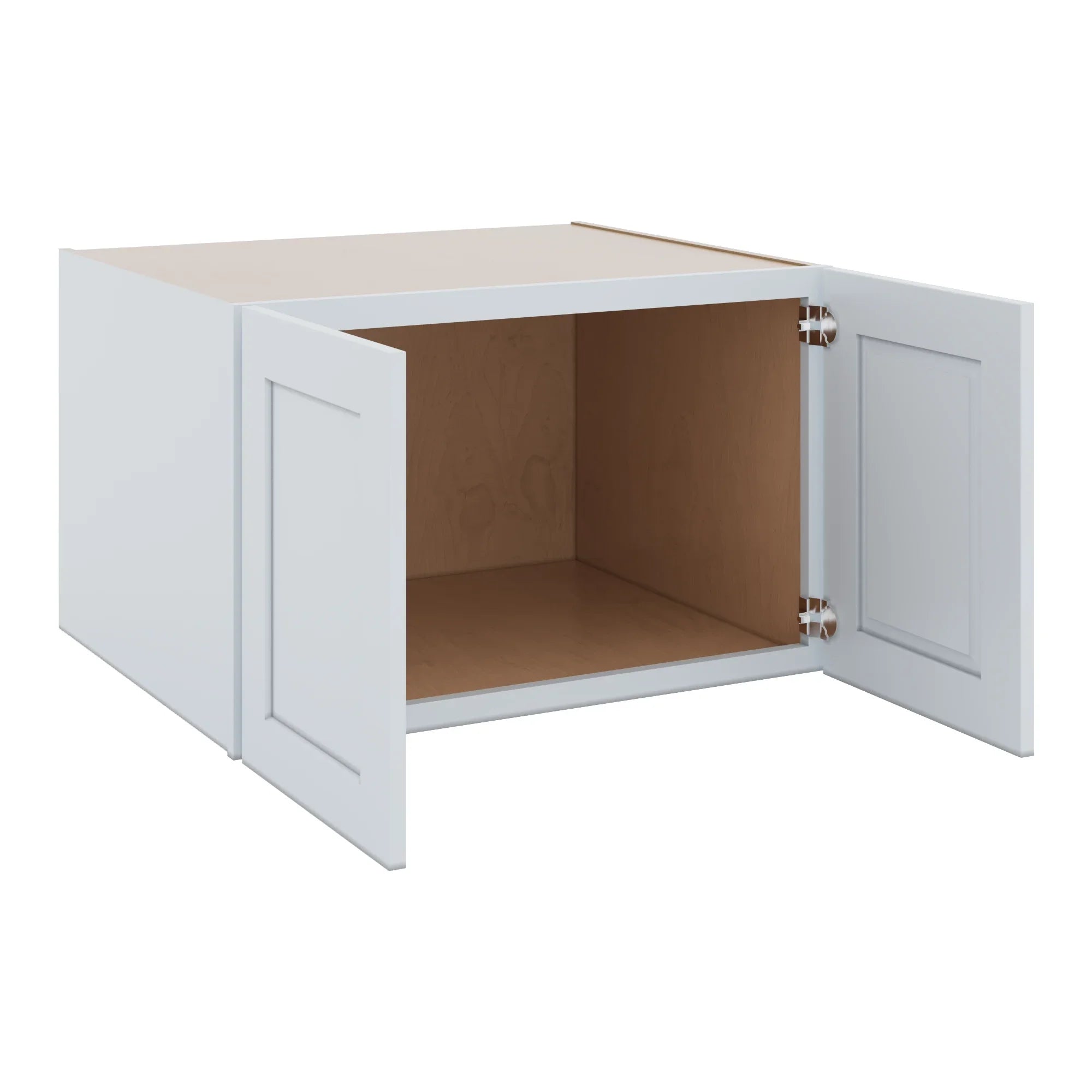 J&K White Shaker S8 Refrigerator Wall Cabinet   33" W x 21" H x 27" D