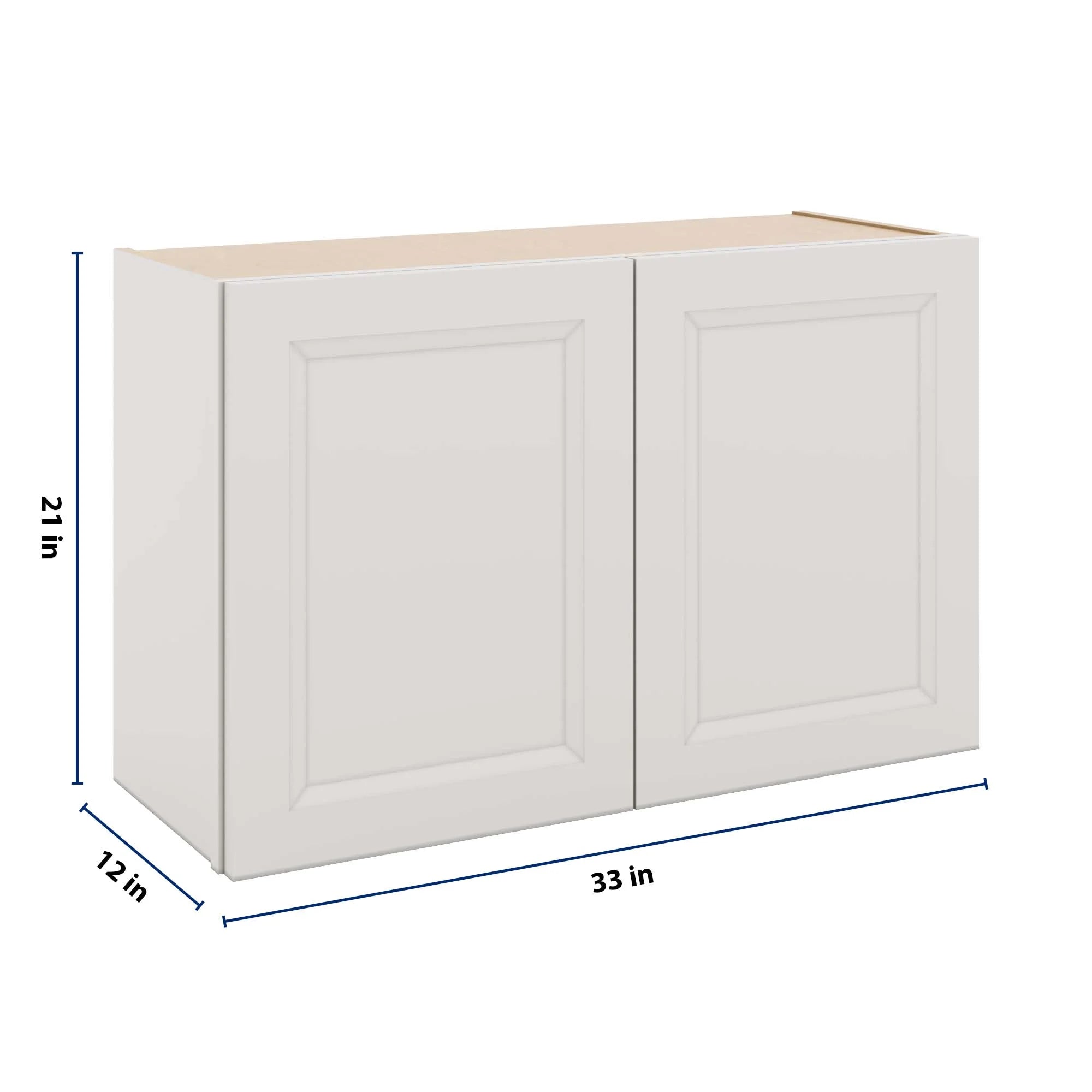 J&K Pure B5 Double Door Wall Cabinet - 33" W x 21" H