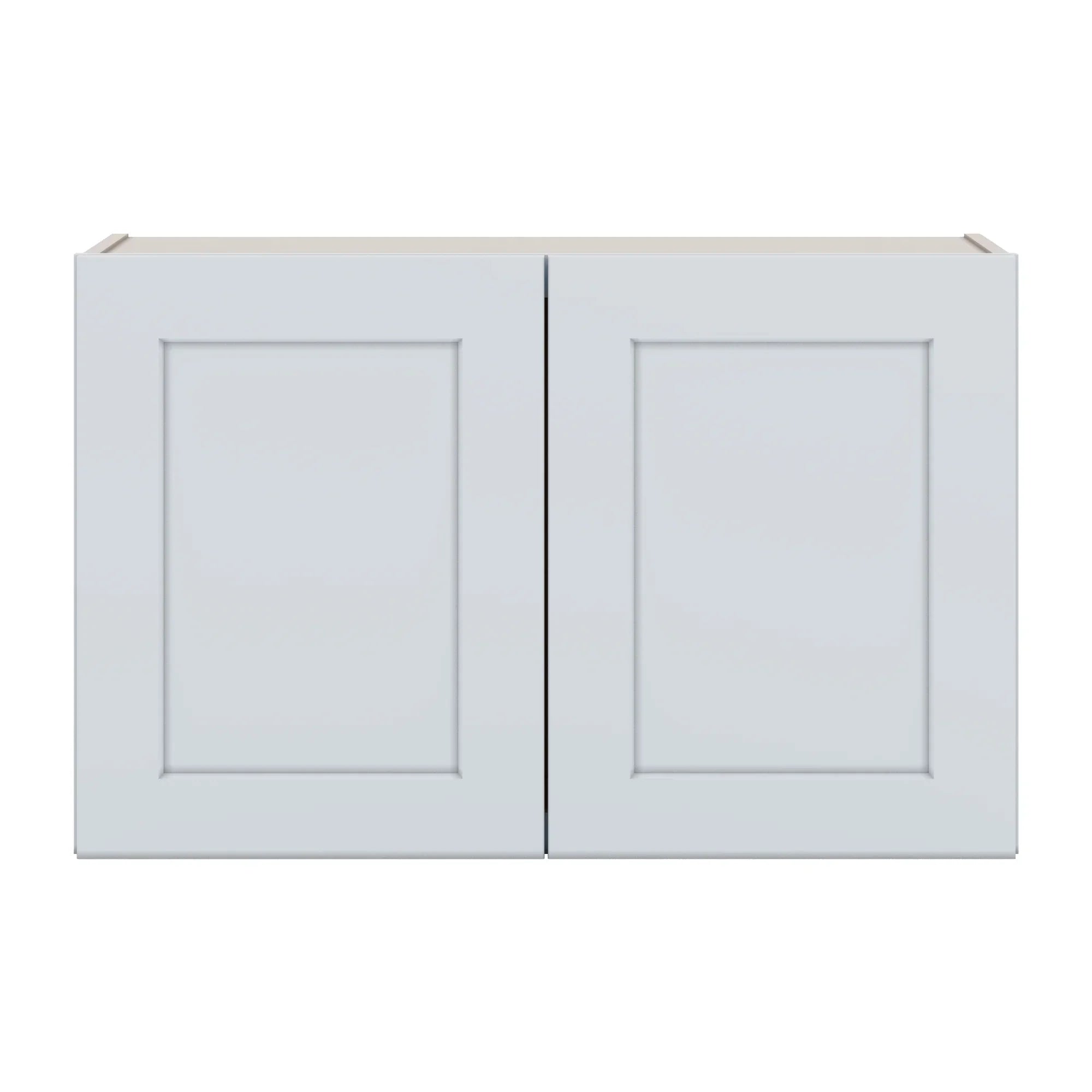 J&K White Shaker S8 Double Door Wall Cabinet   33" W x 21" H