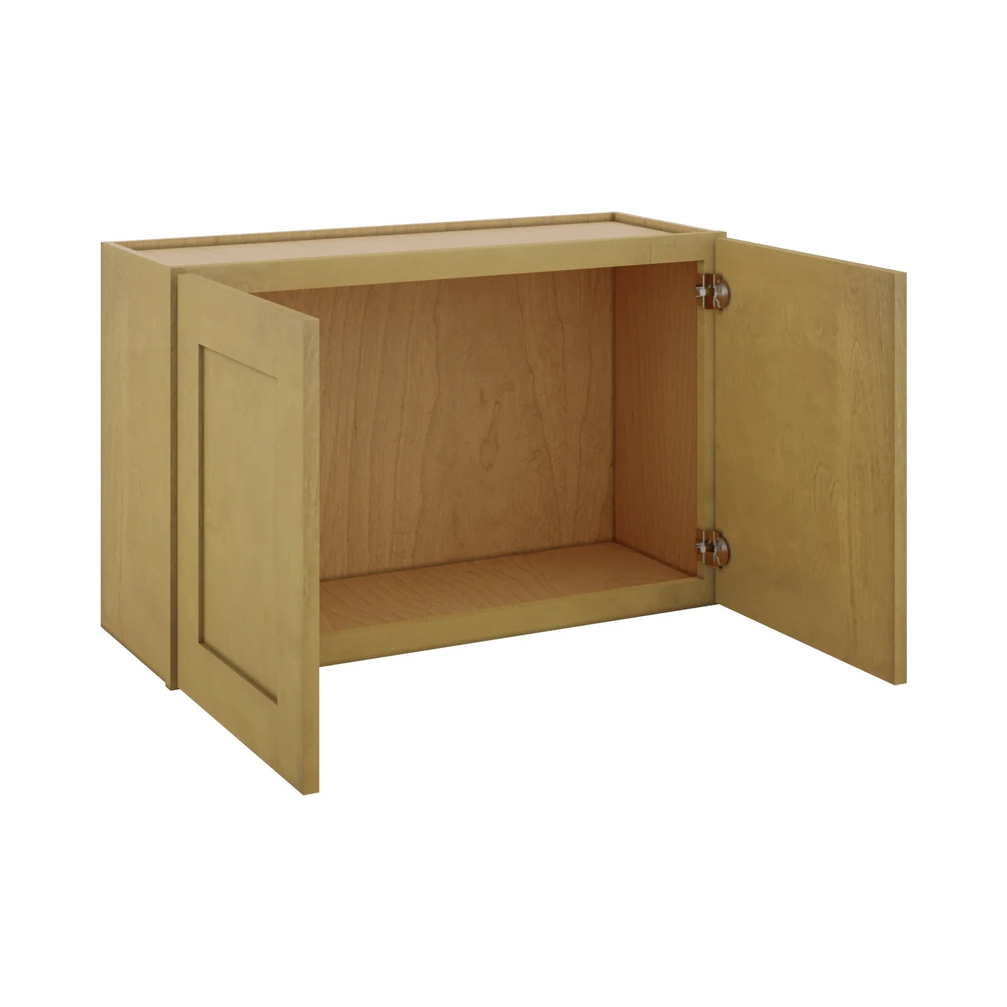 Modernform Cabinet Natural Shaker 33" W X 21" H X 12" D Double Door Wall Cabinet