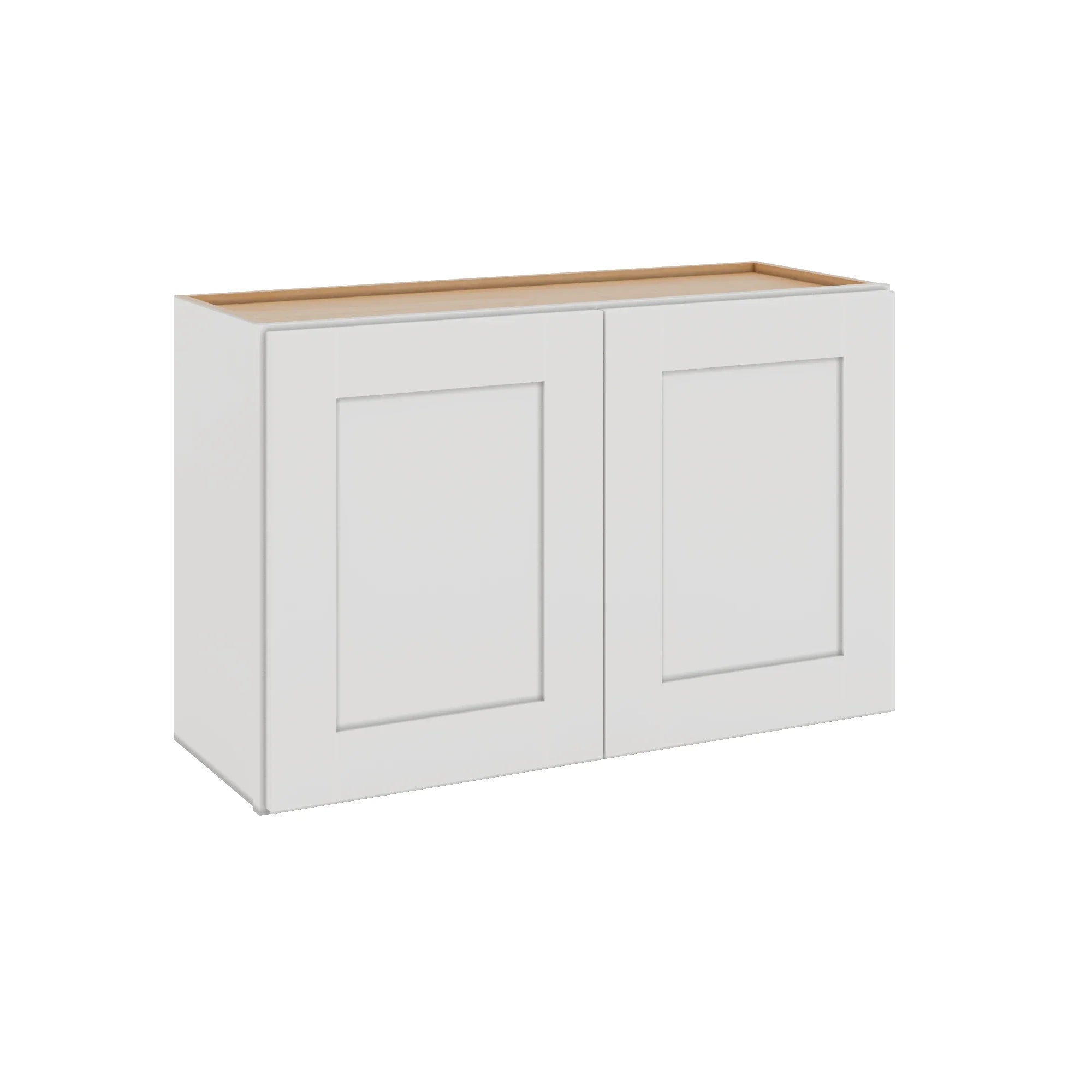 Modernform Cabinet White Shaker 33" W X 21" H X 12" D Double Door Wall Cabinet