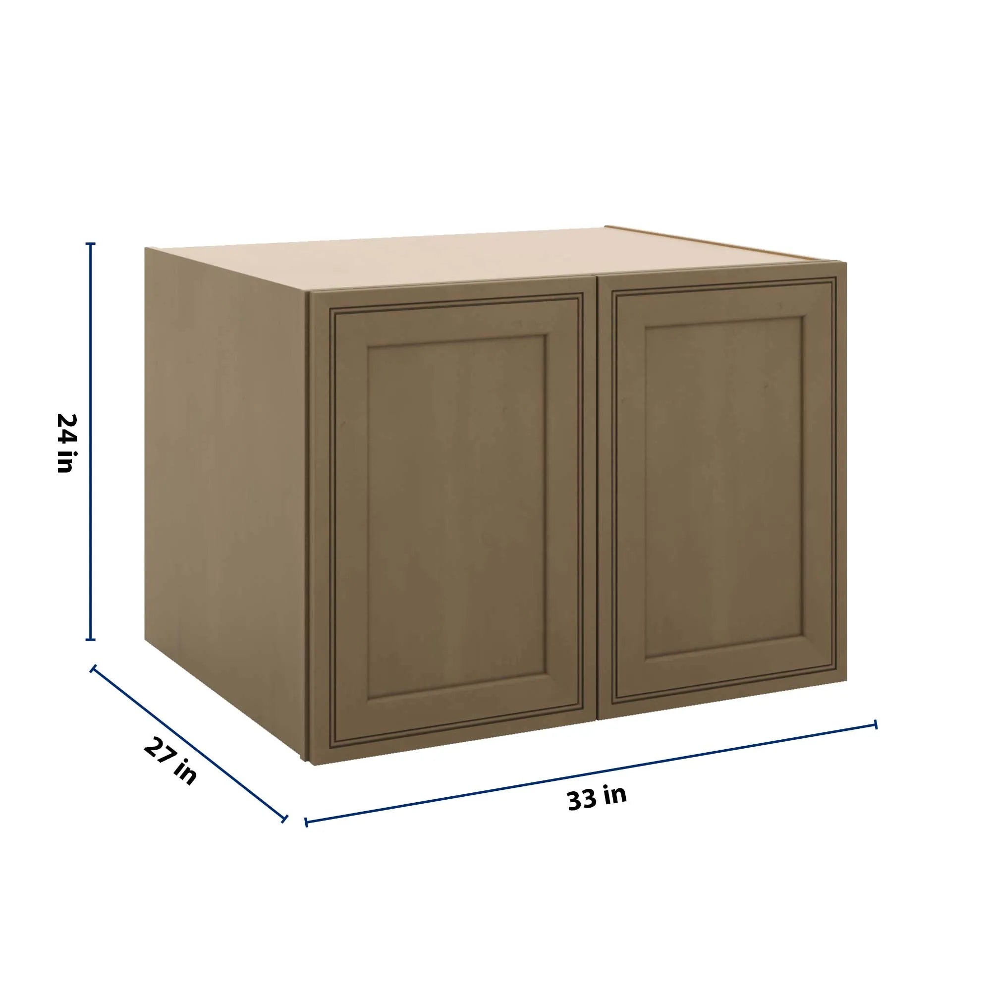 J&K Hazel H8 Refrigerator Wall Cabinet - 33" W x 24" H x 27" D