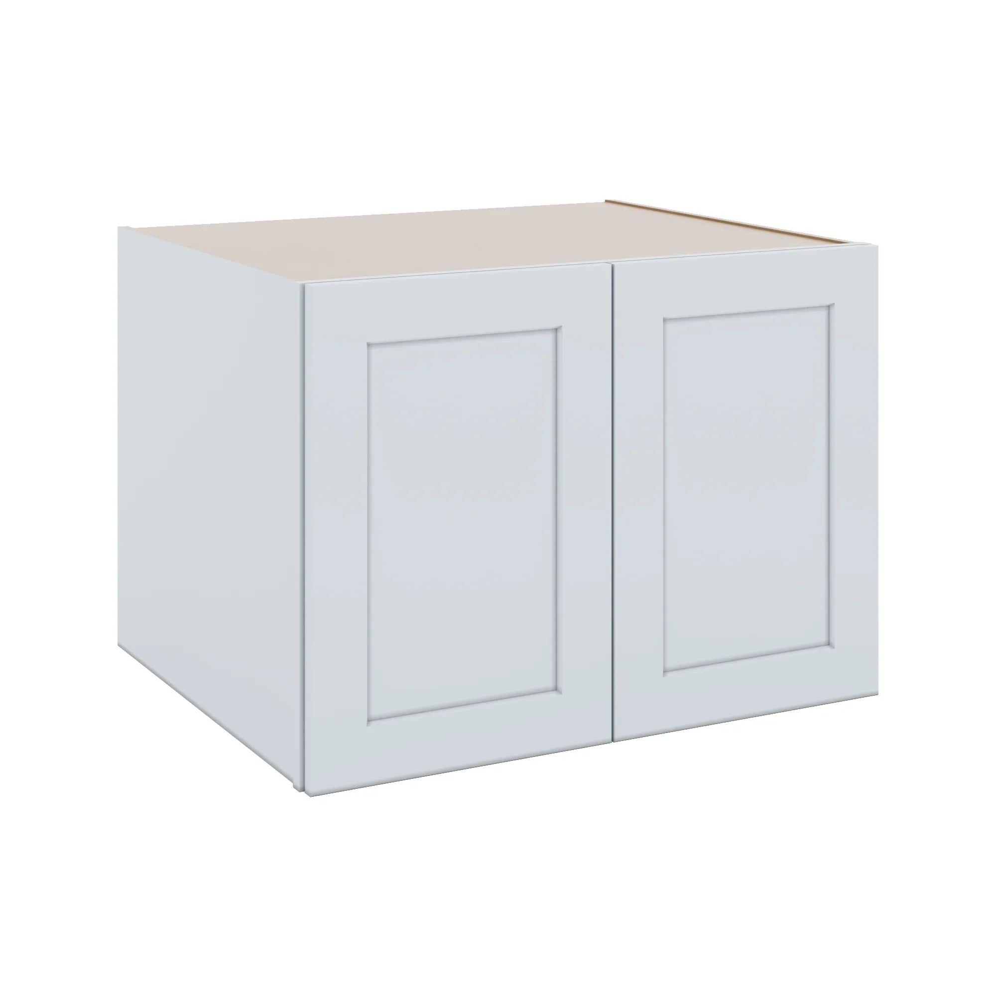 J&K White Shaker S8 Refrigerator Wall Cabinet - 33" W x 24" H x 27" D