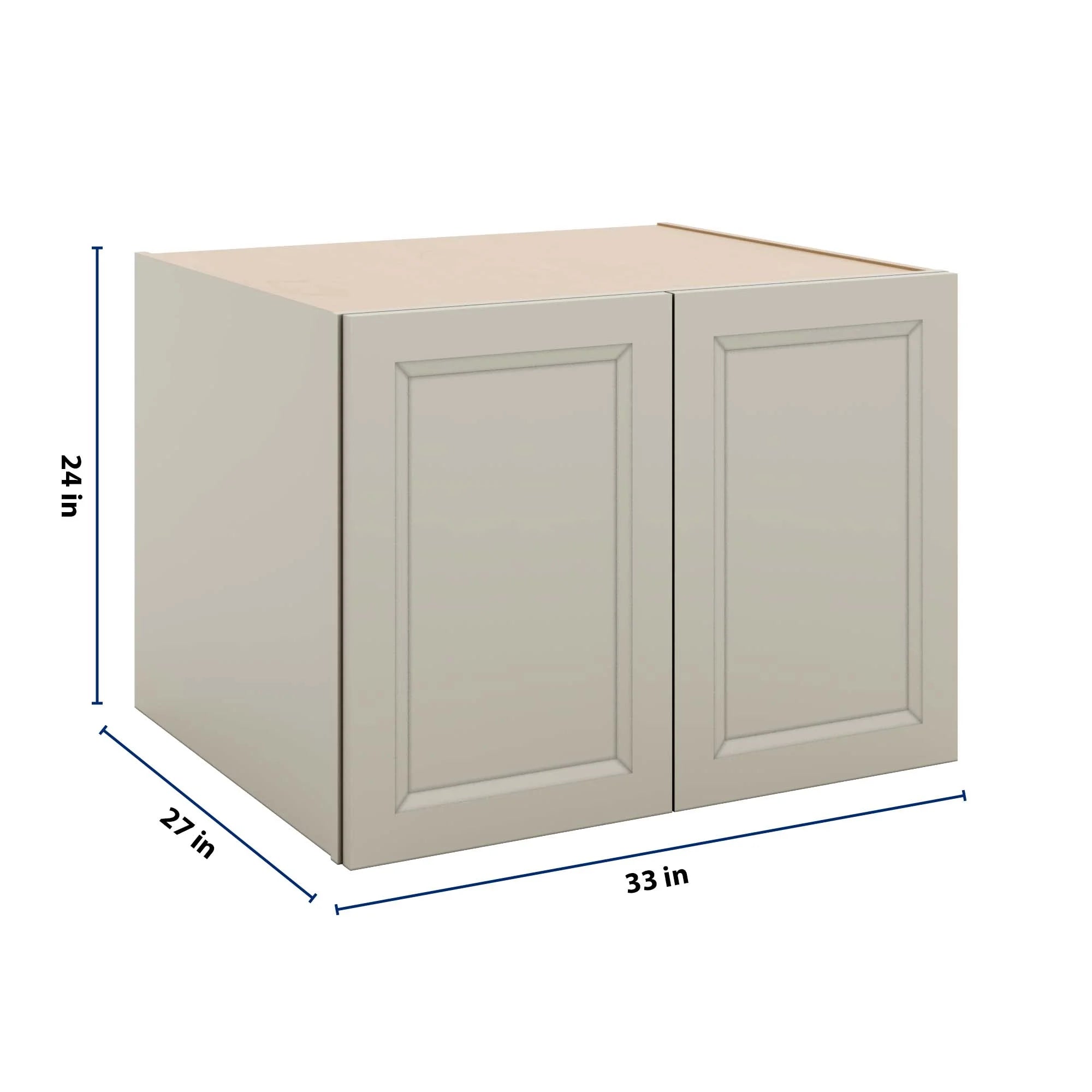 J&K Pebble B6 Refrigerator Wall Cabinet - 33" W x 24" H x 27" D