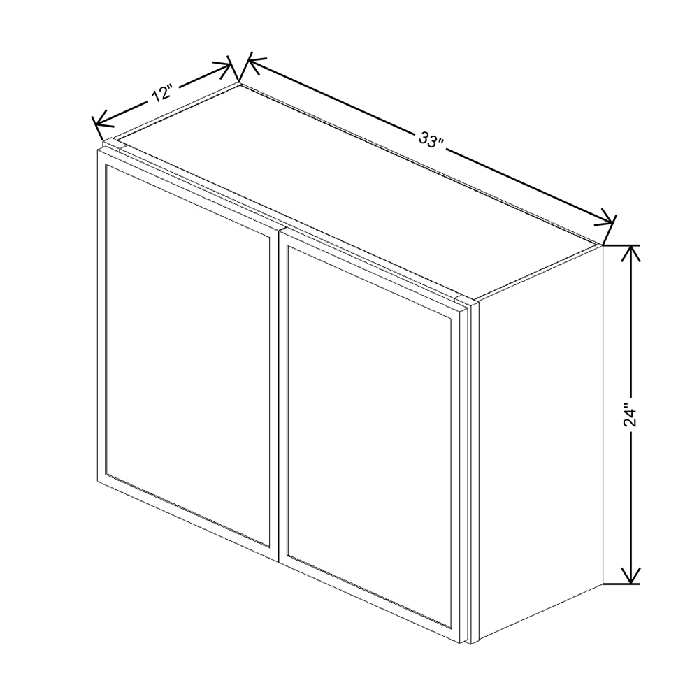 Cubitac Imperial Montclair Sapphire 33"W X 24"H Wall Cabinet