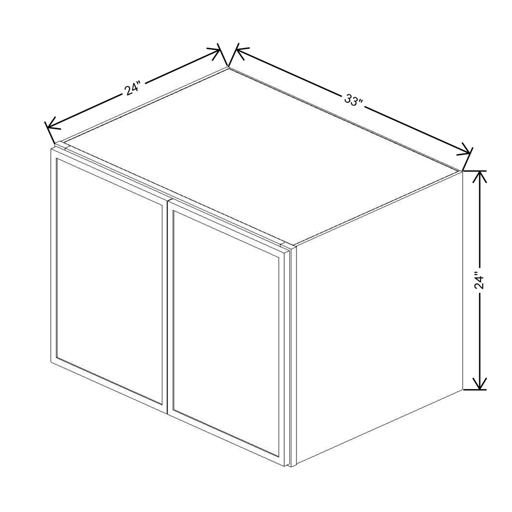 Cubitac Basic Oxford Pastel 33"W X 24"H X 24"D Wall Deep Cabinet