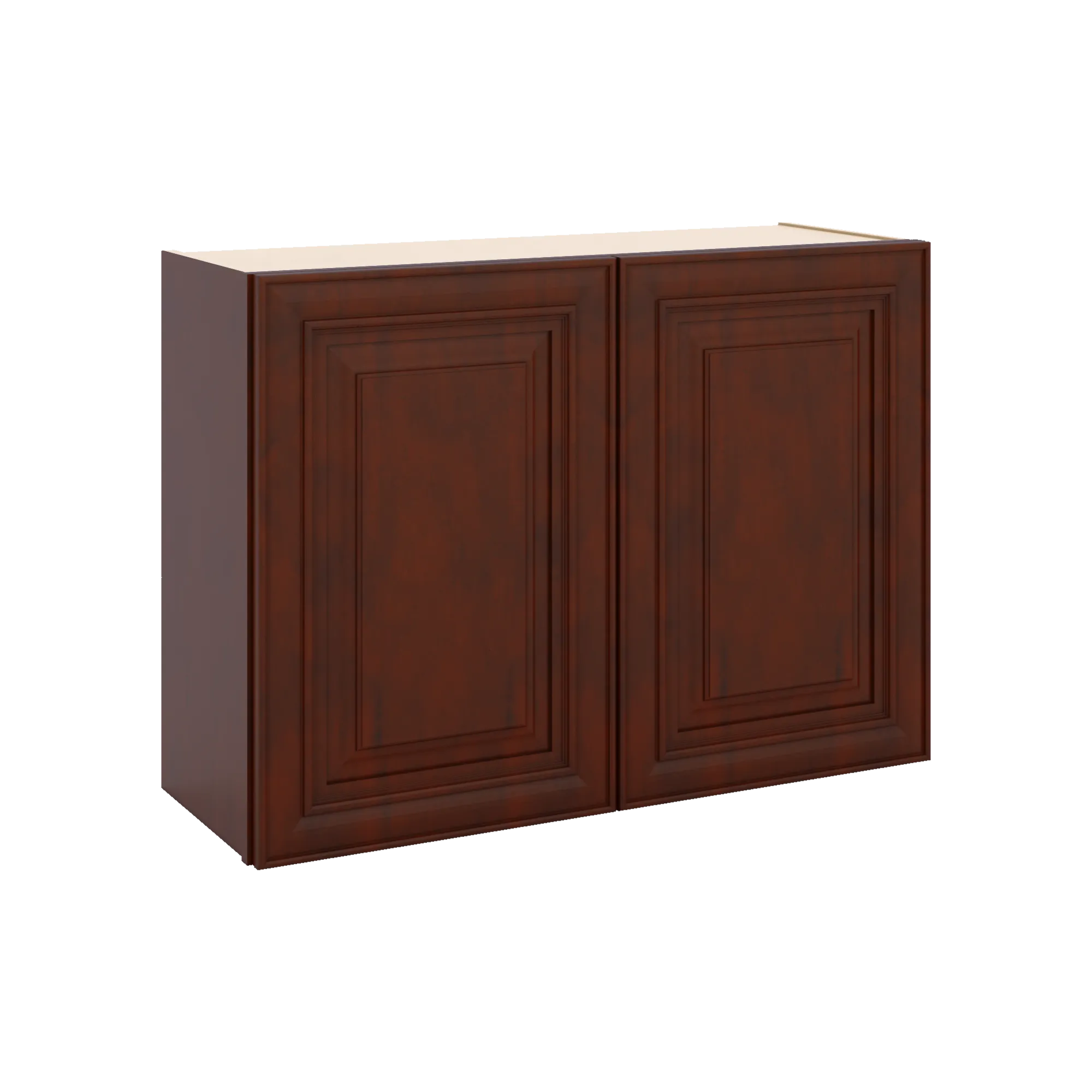 J&K Mahogany J5 Double Door Wall Cabinet - 33" W x 24" H