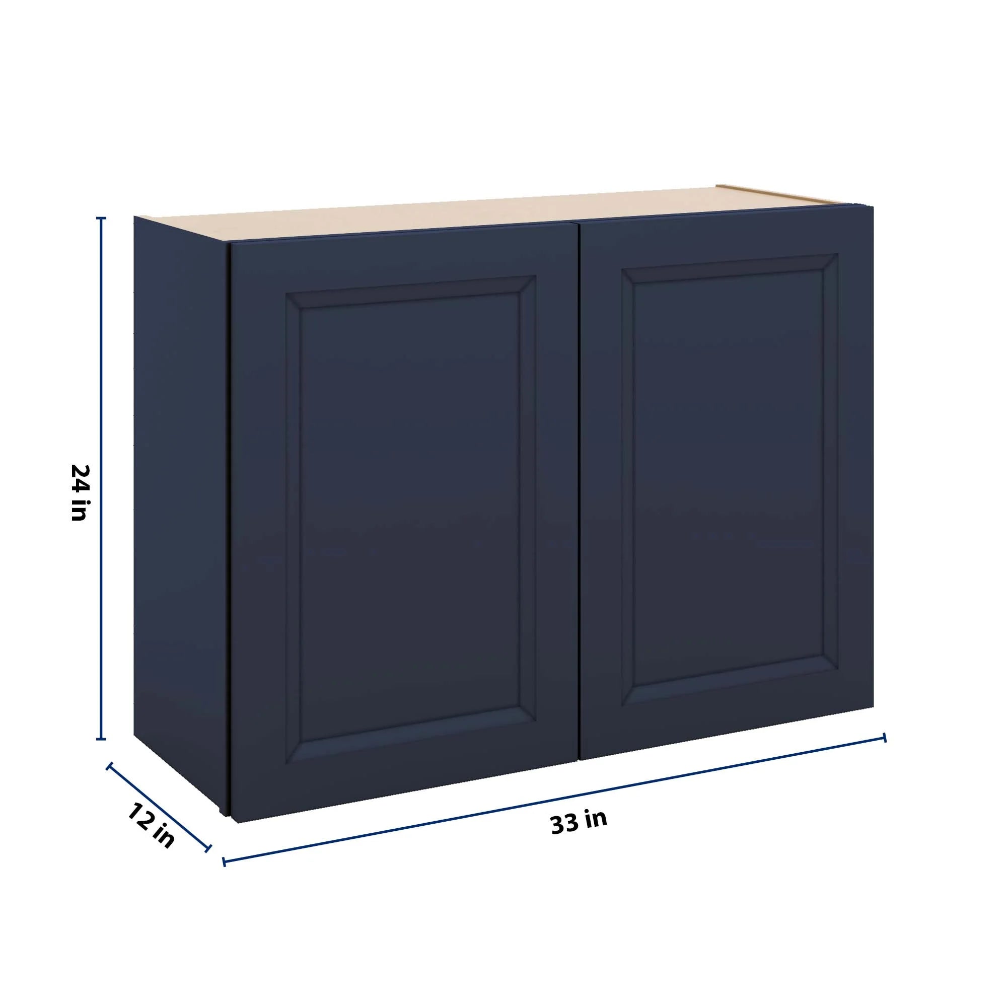 J&K Naval B7 Double Door Wall Cabinet - 33" W x 24" H