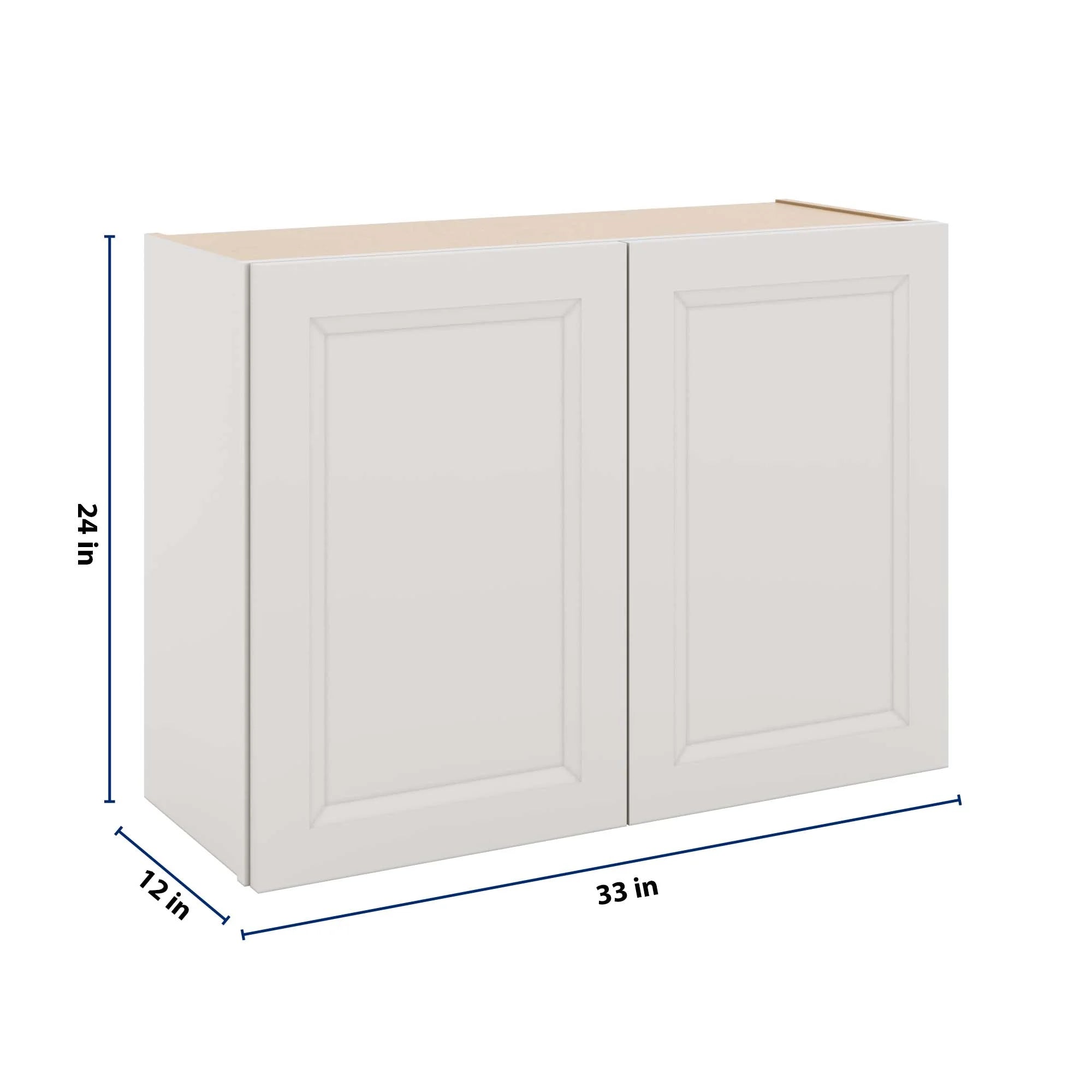 J&K Pure B5 Double Door Wall Cabinet - 33" W x 24" H