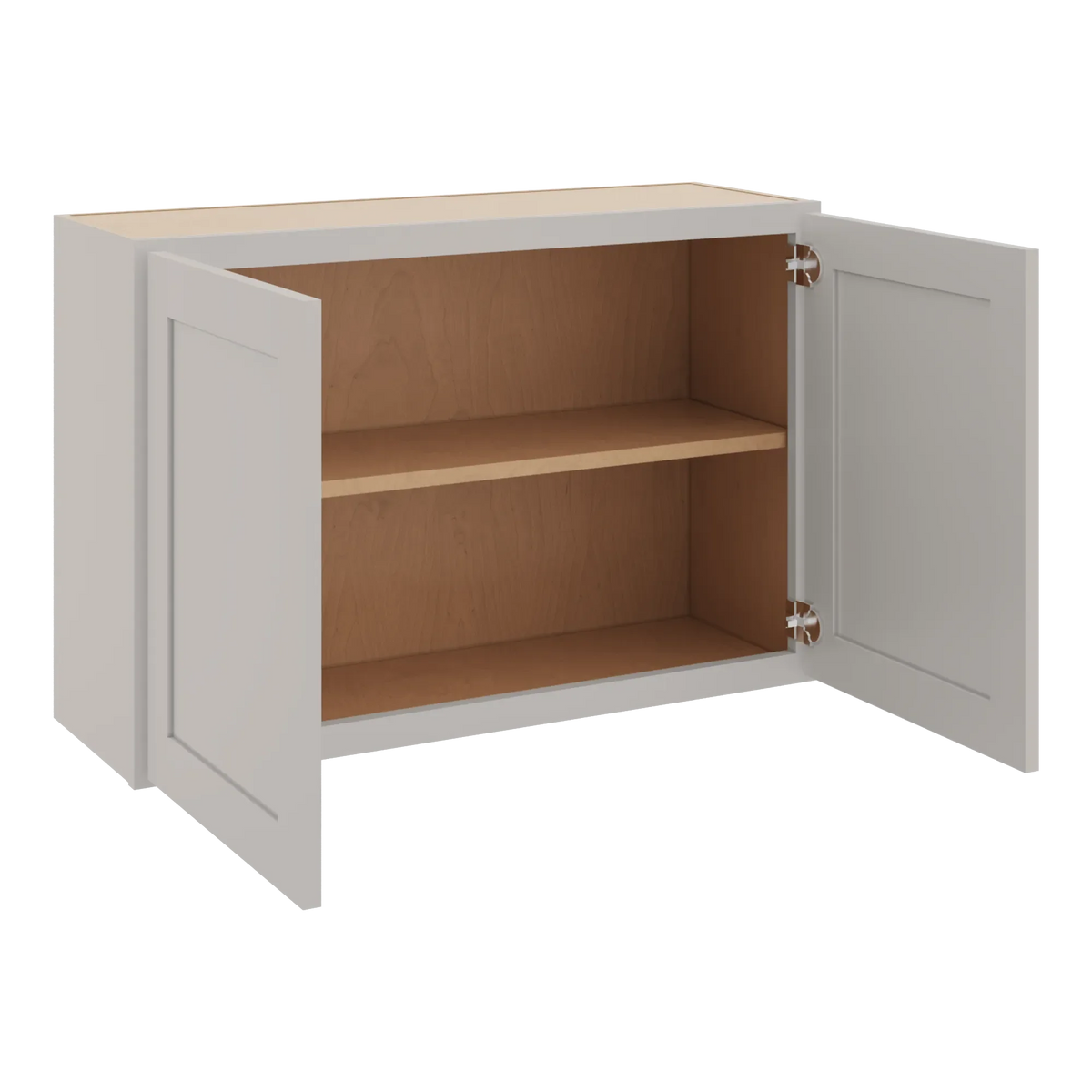 cnc luxor 5 piece misty grey 33 w x 24 h double door wall cabinet