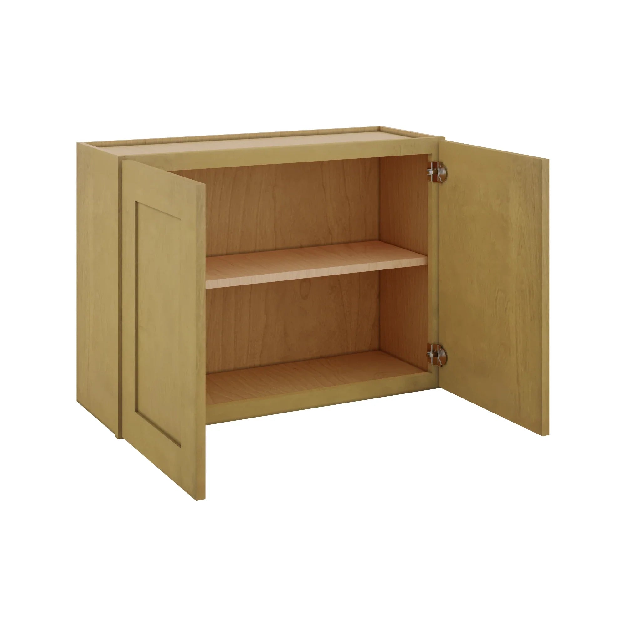 Modernform Cabinet Natural Shaker 33" W X 24" H X 12" D Double Door Wall Cabinet
