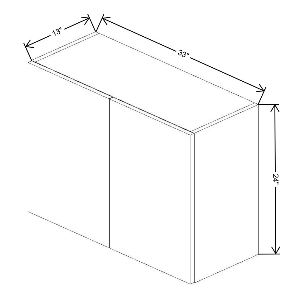 Fabuwood Illume Tuscany Olmo 3  24" High Wall