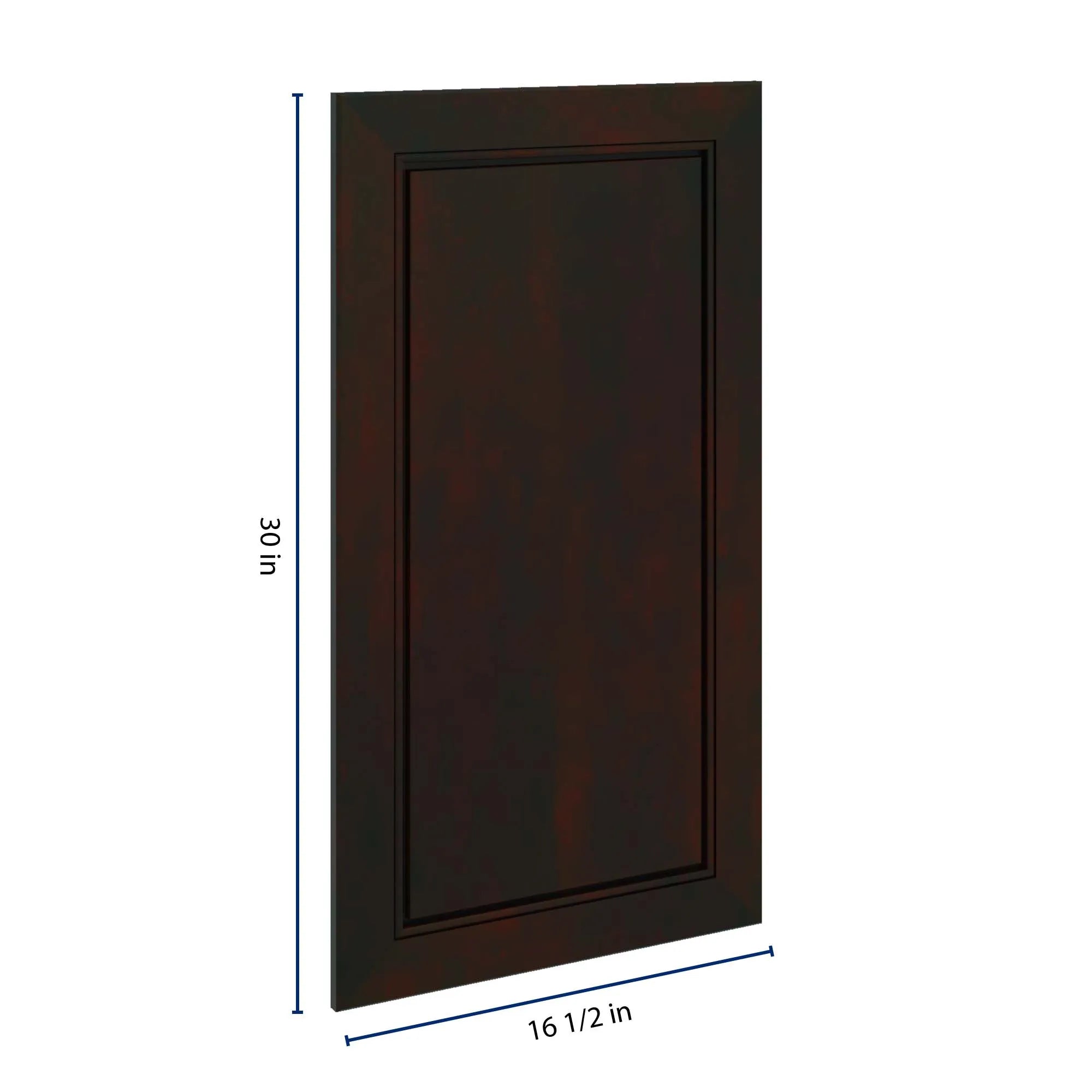 J&K Espresso K8 Dummy Door Panel 16 1/2" W x 30" H