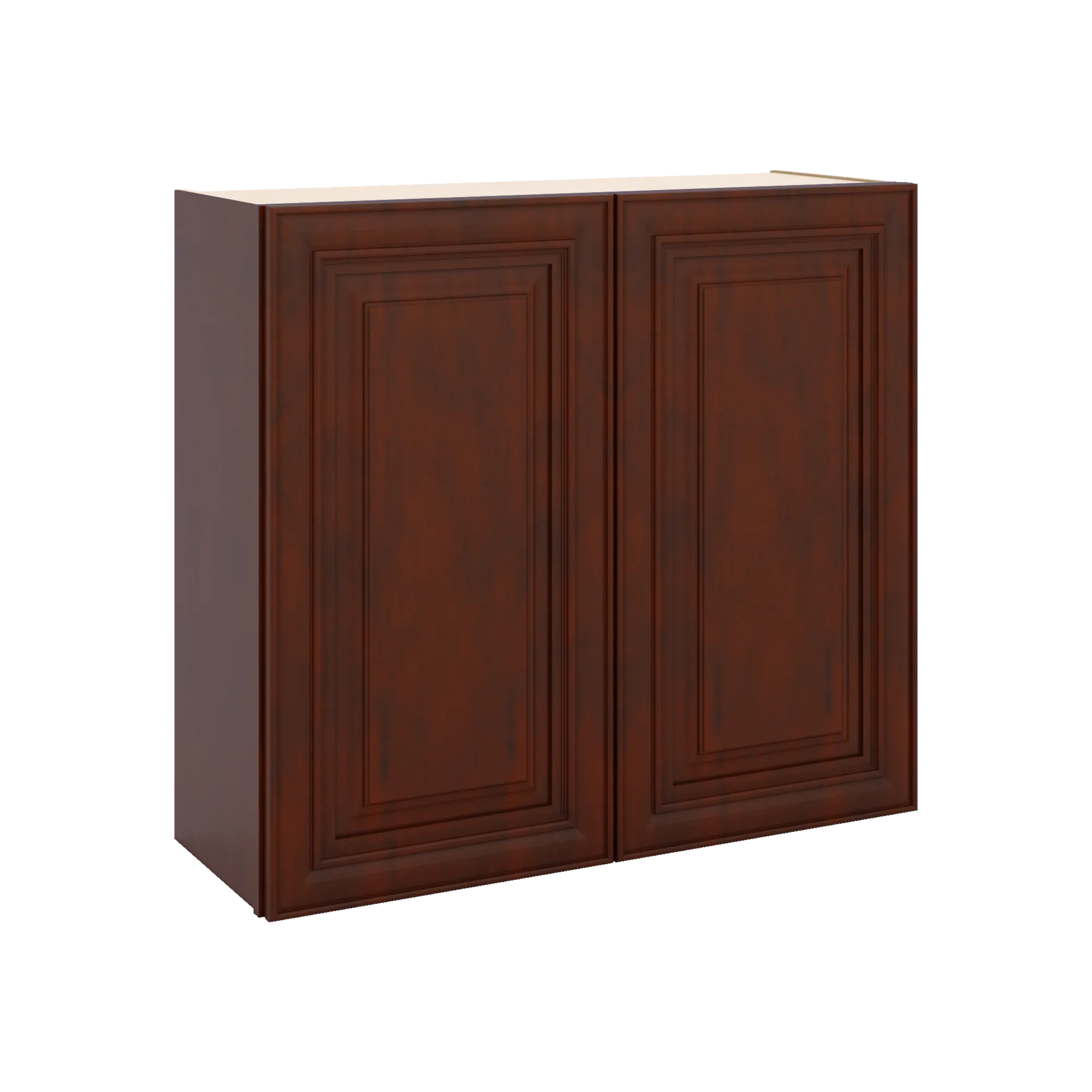 J&K Mahogany J5 Double Door Wall Cabinet - 33" W x 30" H