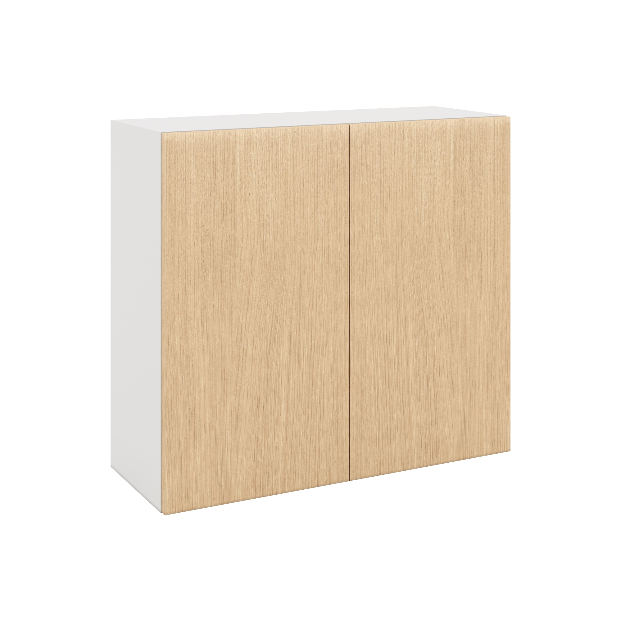 Modernform Cabinet Natural Oak 33" W X 30" H X 12" D Double Door Wall Cabinet