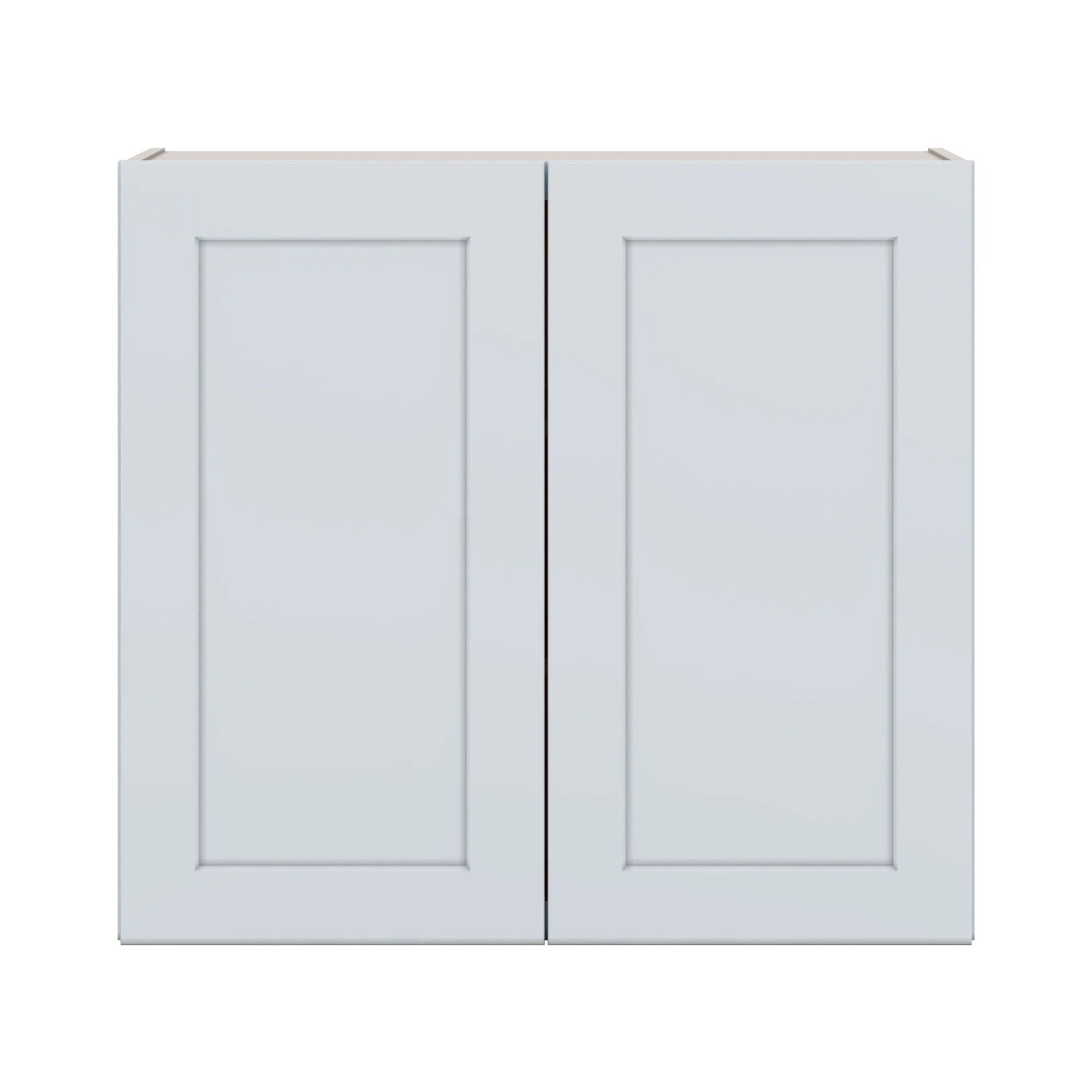 J&K White Shaker S8 Double Door Wall Cabinet   33" W x 30" H