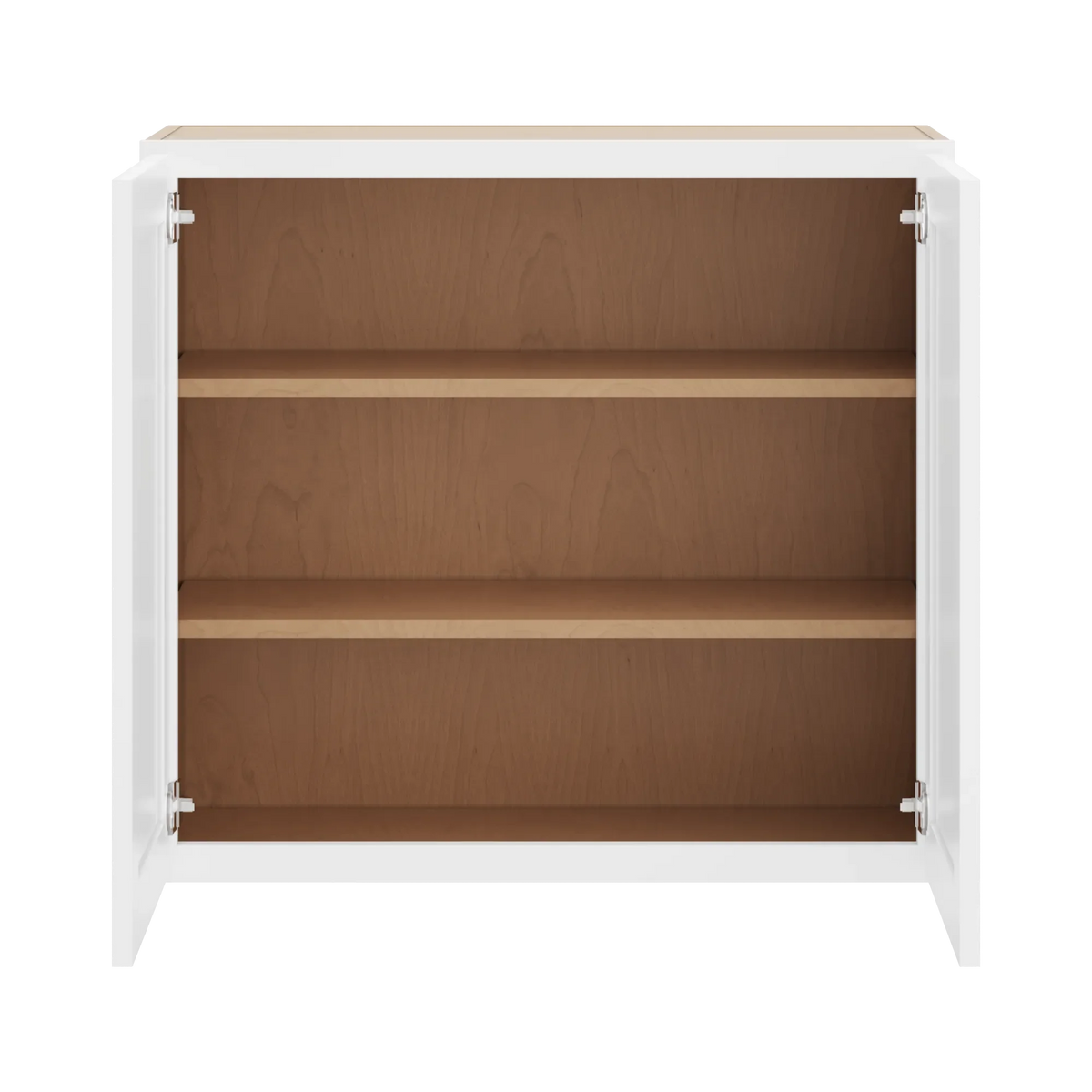 cnc luxor white 33 w x 30 h double door wall cabinet