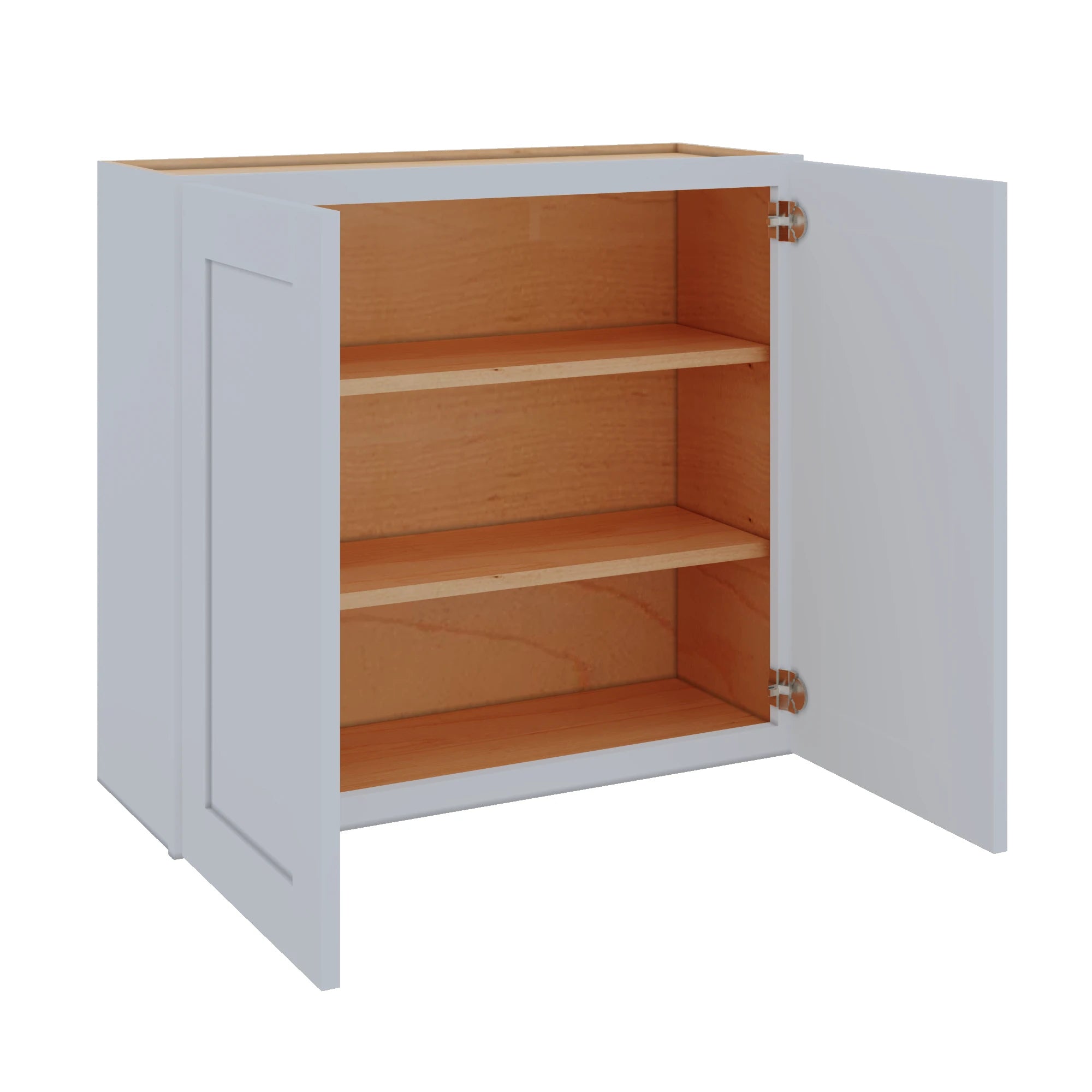 Modernform Cabinet Grey Shaker 33" W X 30" H X 12" D Double Door Wall Cabinet