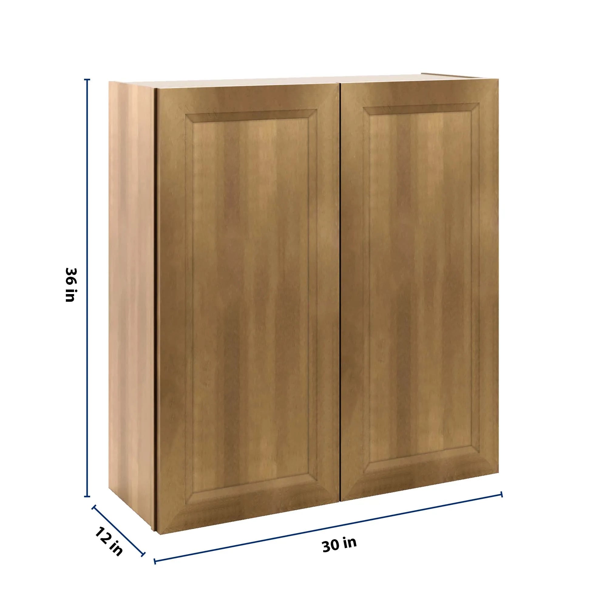 J&K Butterscotch B8 Double Door Wall Cabinet - 33" W x 36" H