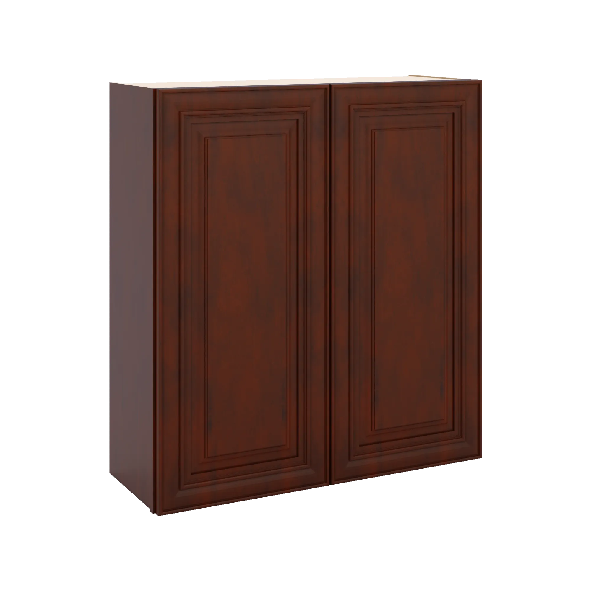 J&K Mahogany J5 Double Door Wall Cabinet - 33" W x 36" H