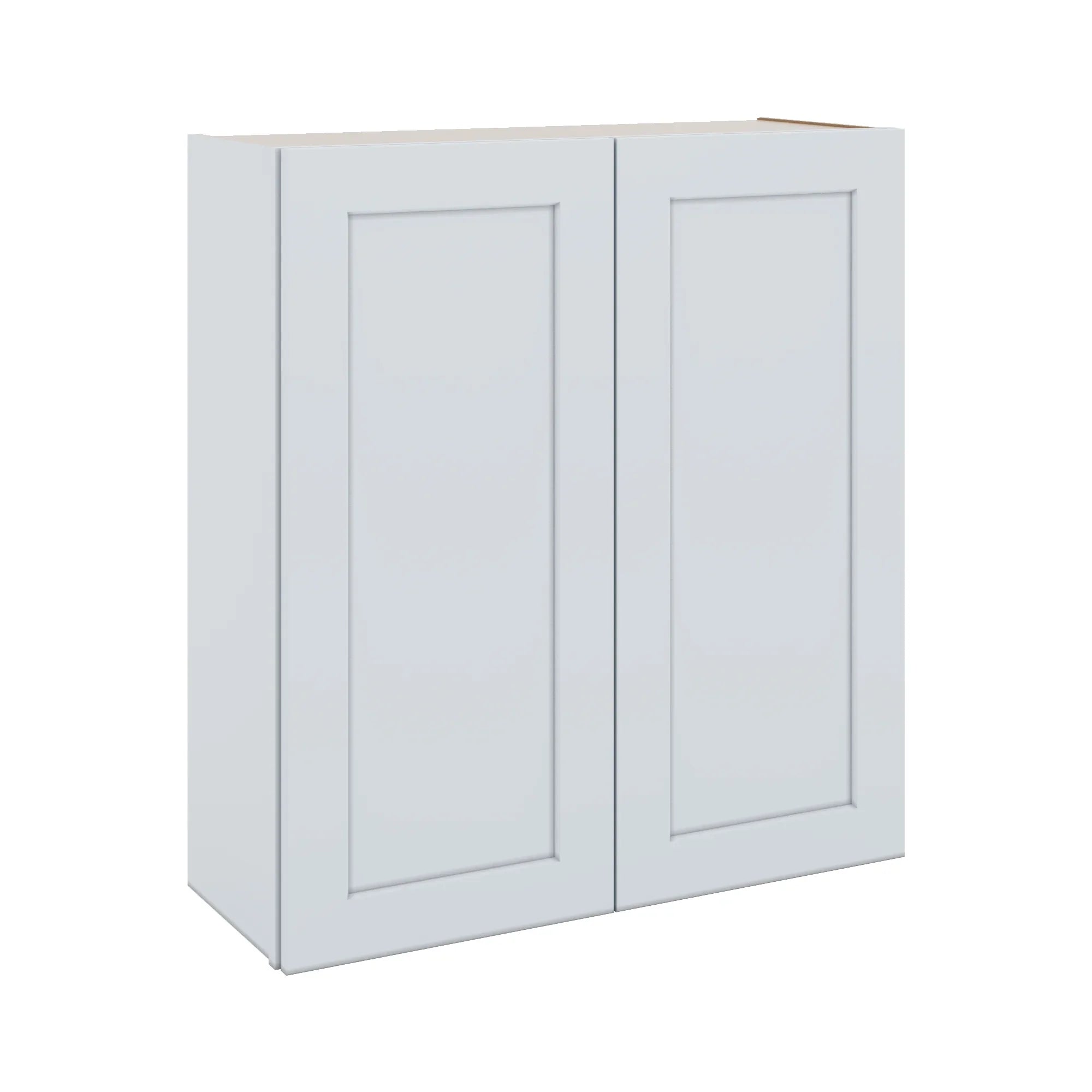 J&K White Shaker S8 Double Door Wall Cabinet - 33" W x 36" H