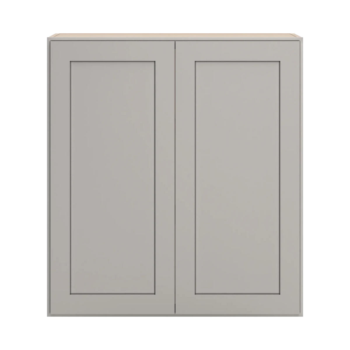 cnc luxor 5 piece misty grey 33 w x 36 h double door wall cabinet