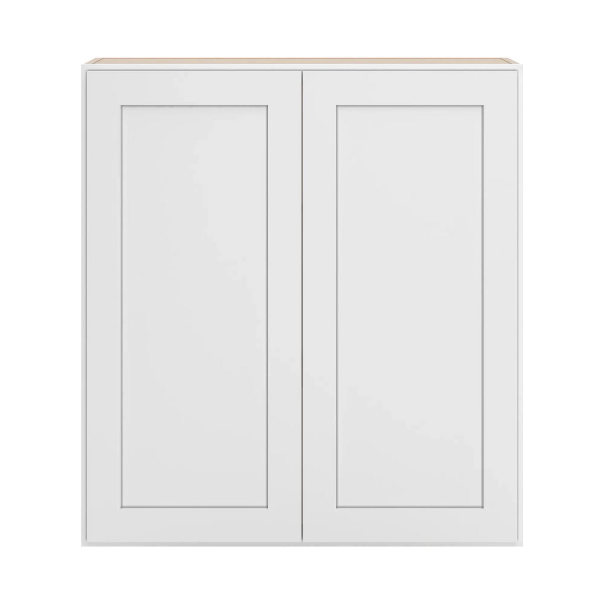 cnc luxor white 33 w x 36 h double door wall cabinet