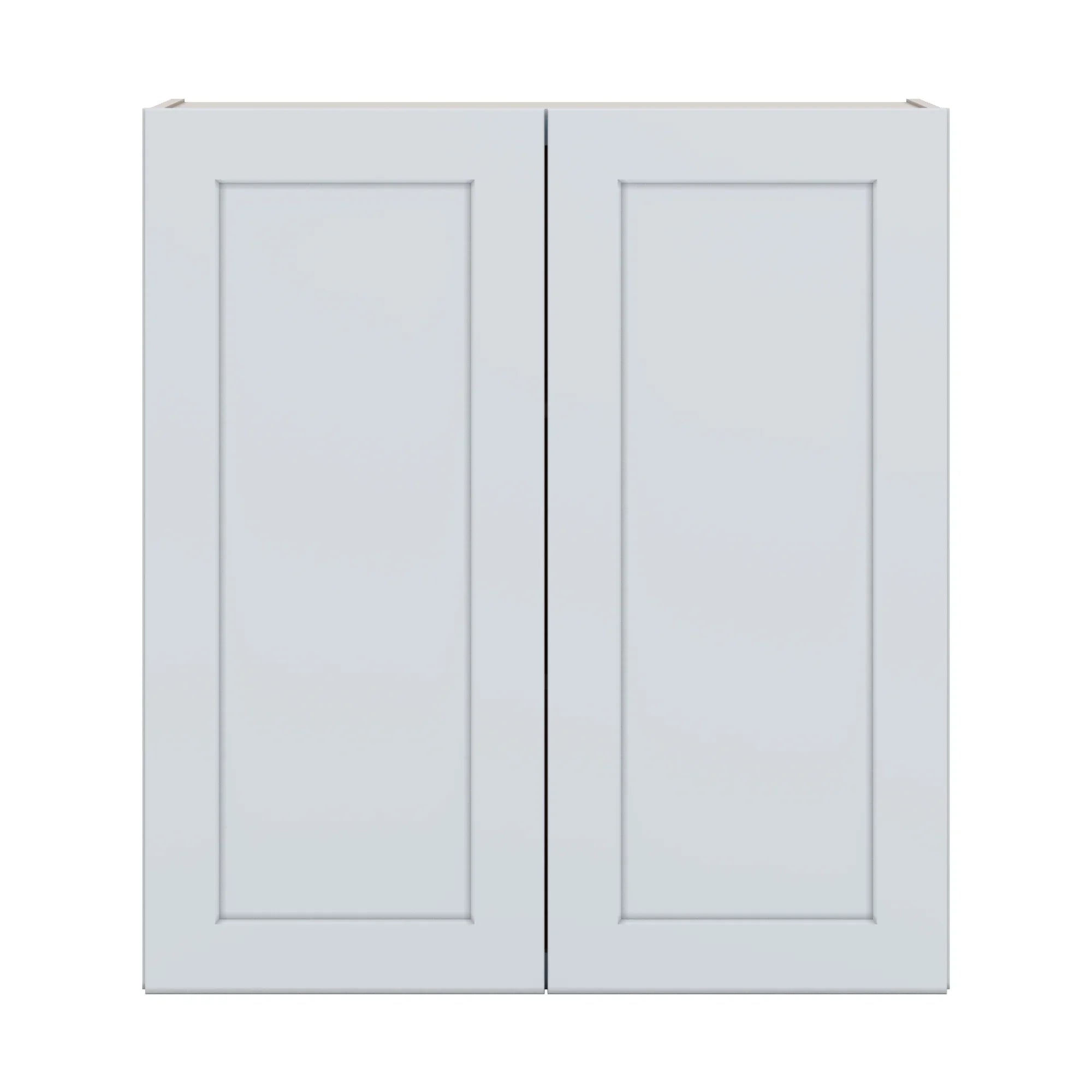 J&K White Shaker S8 Double Door Wall Cabinet   33" W x 36" H