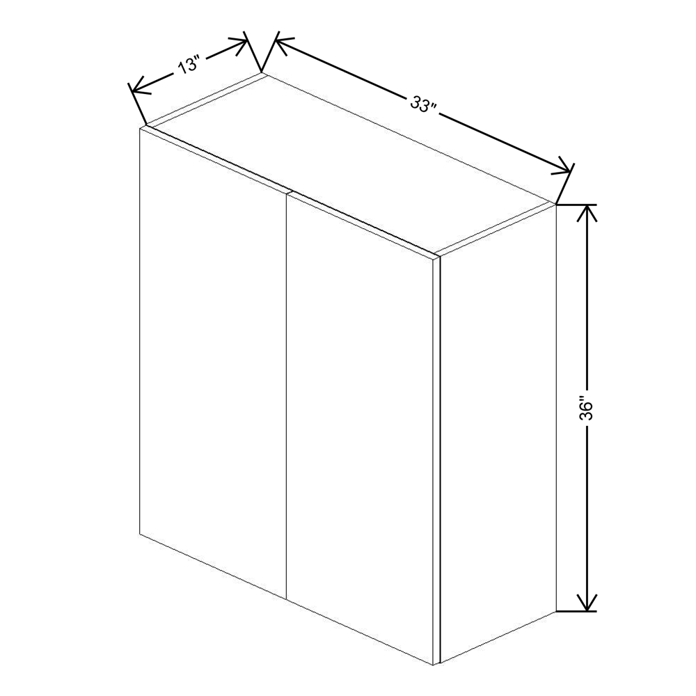 Fabuwood Illume Catalina Nocce 3 36" High Wall