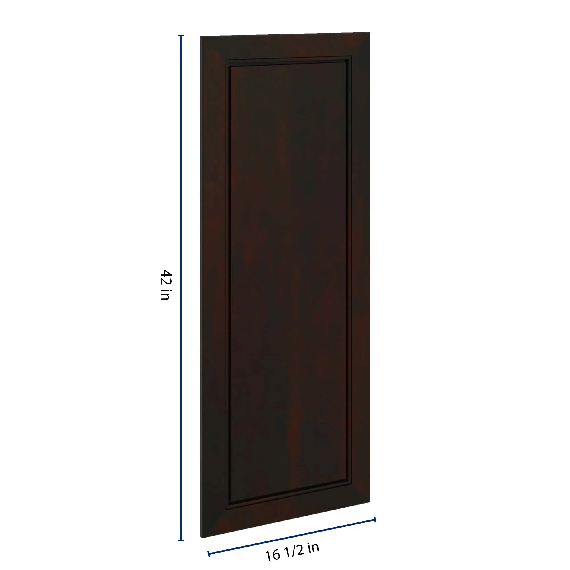 J&K Espresso K8 Dummy Door Panel 16 1/2" W x 42" H