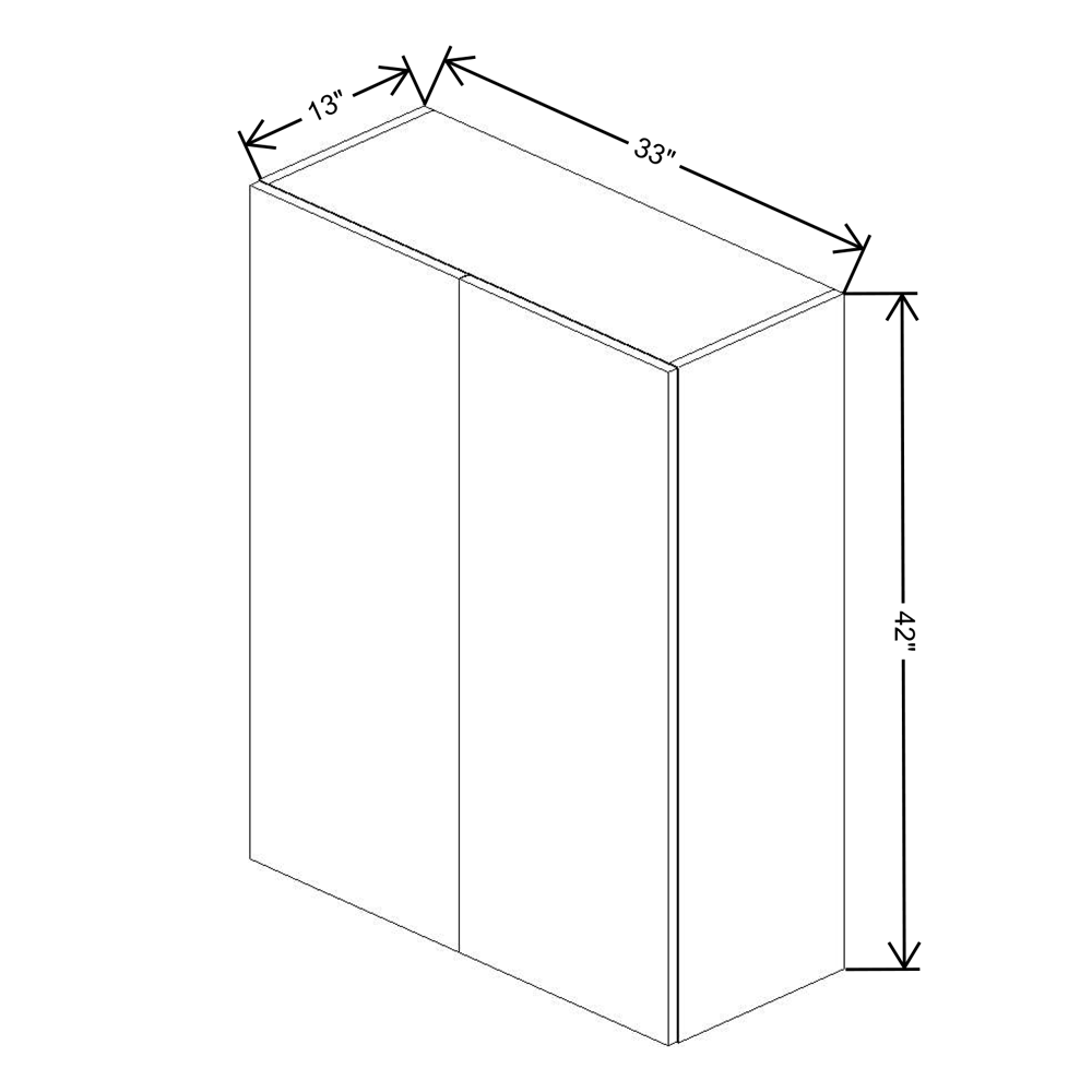 Fabuwood Illume Tuscany Como Ash 2 42" High Wall