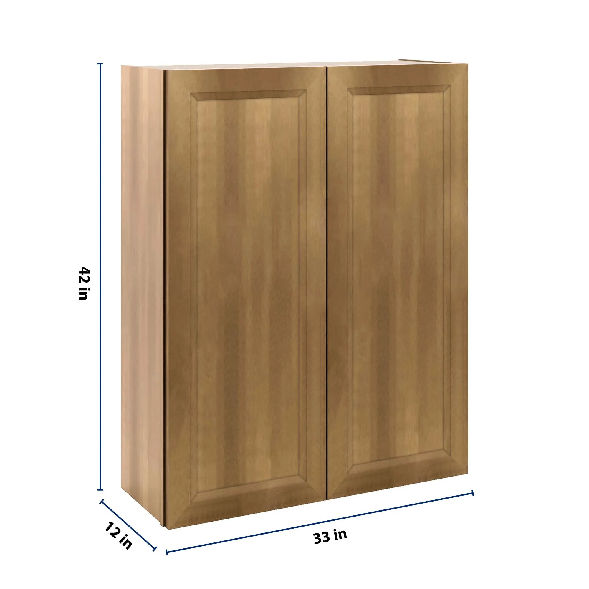 J&K Butterscotch B8 Double Door Wall Cabinet - 33" W x 42" H