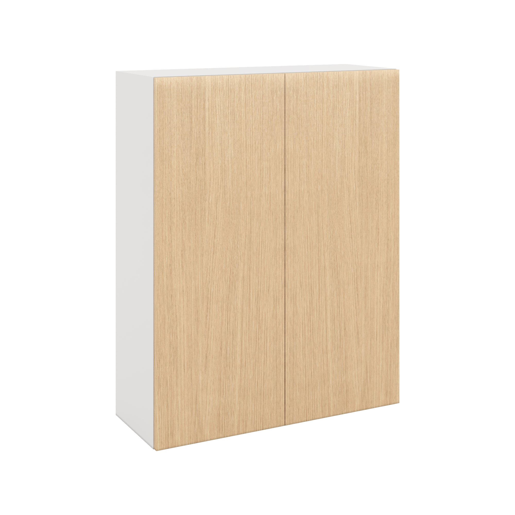 Modernform Cabinet Natural Oak 33" W X 42" H X 12" D Double Door Wall Cabinet