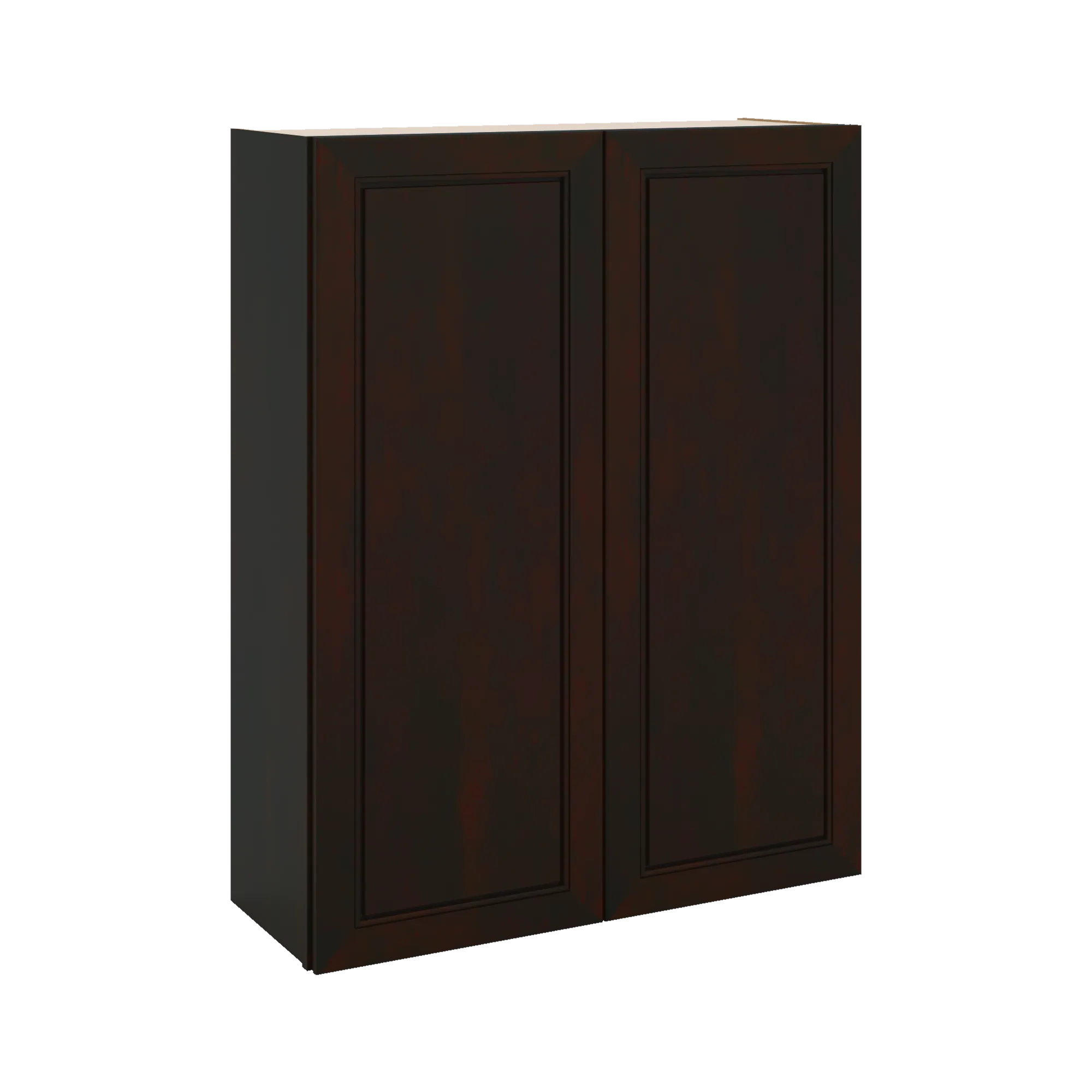 J&K Espresso K8 Double Door Wall Cabinet - 33" W x 42" H