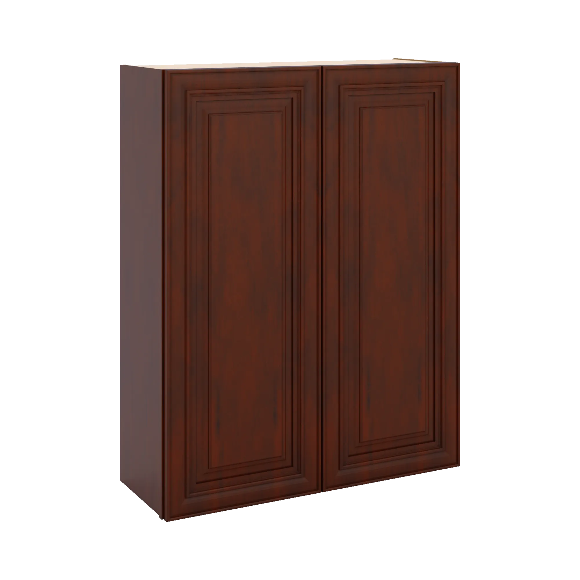 J&K Mahogany J5 Double Door Wall Cabinet - 33" W x 42" H