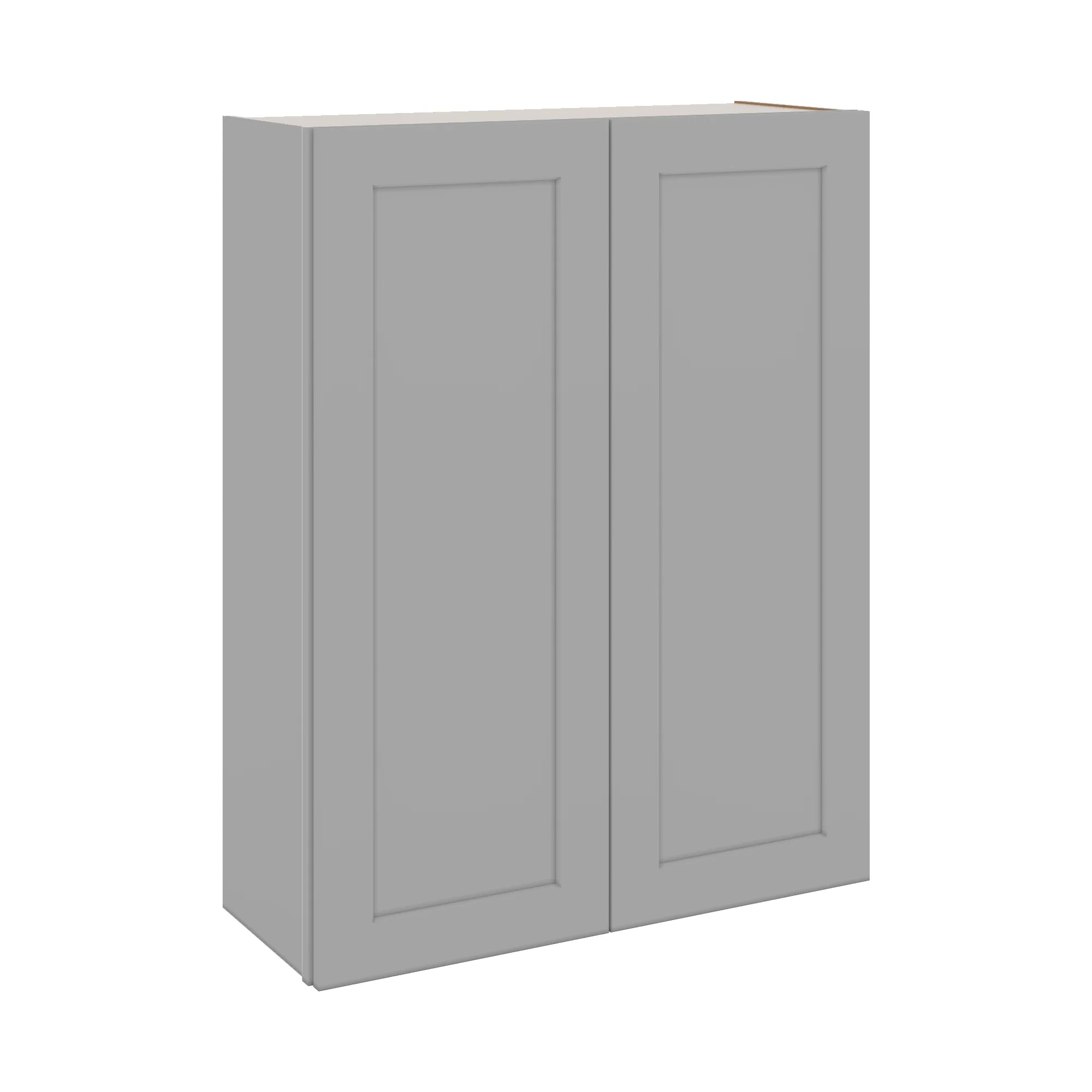 J&K Castle Grey S5 Double Door Wall Cabinet - 33" W x 42" H
