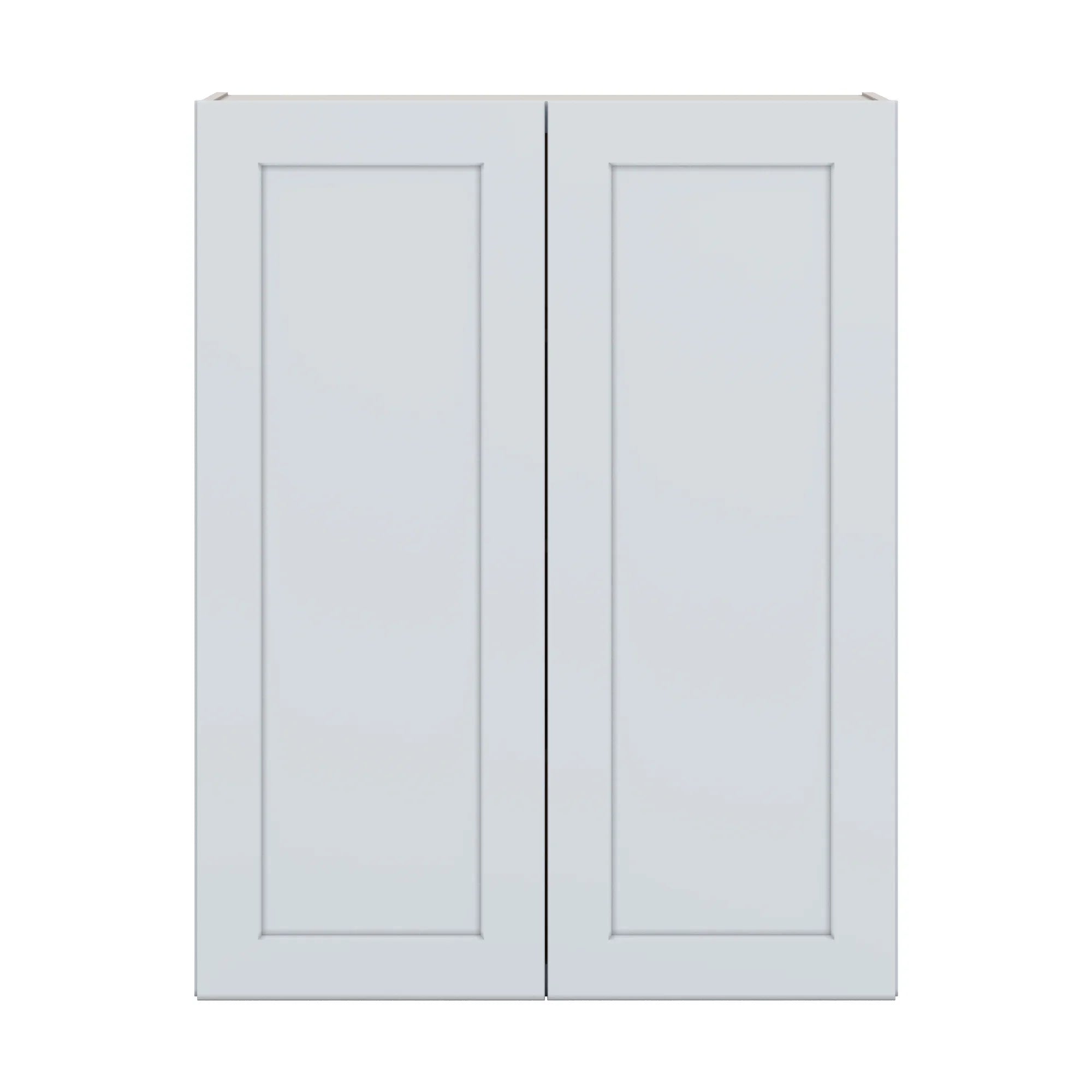 J&K White Shaker S8 Double Door Wall Cabinet   33" W x 42" H