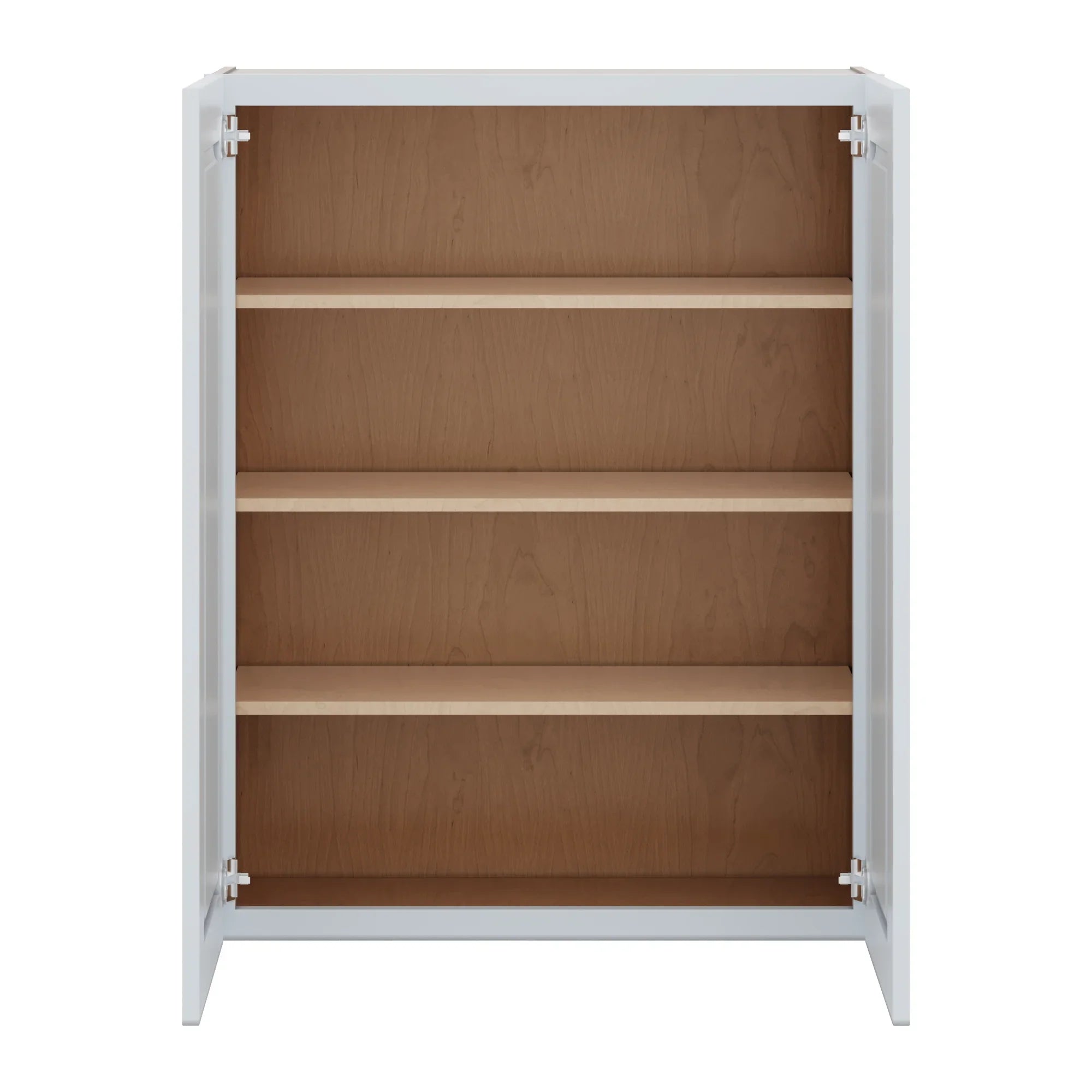 J&K White Shaker S8 Double Door Wall Cabinet   33" W x 42" H