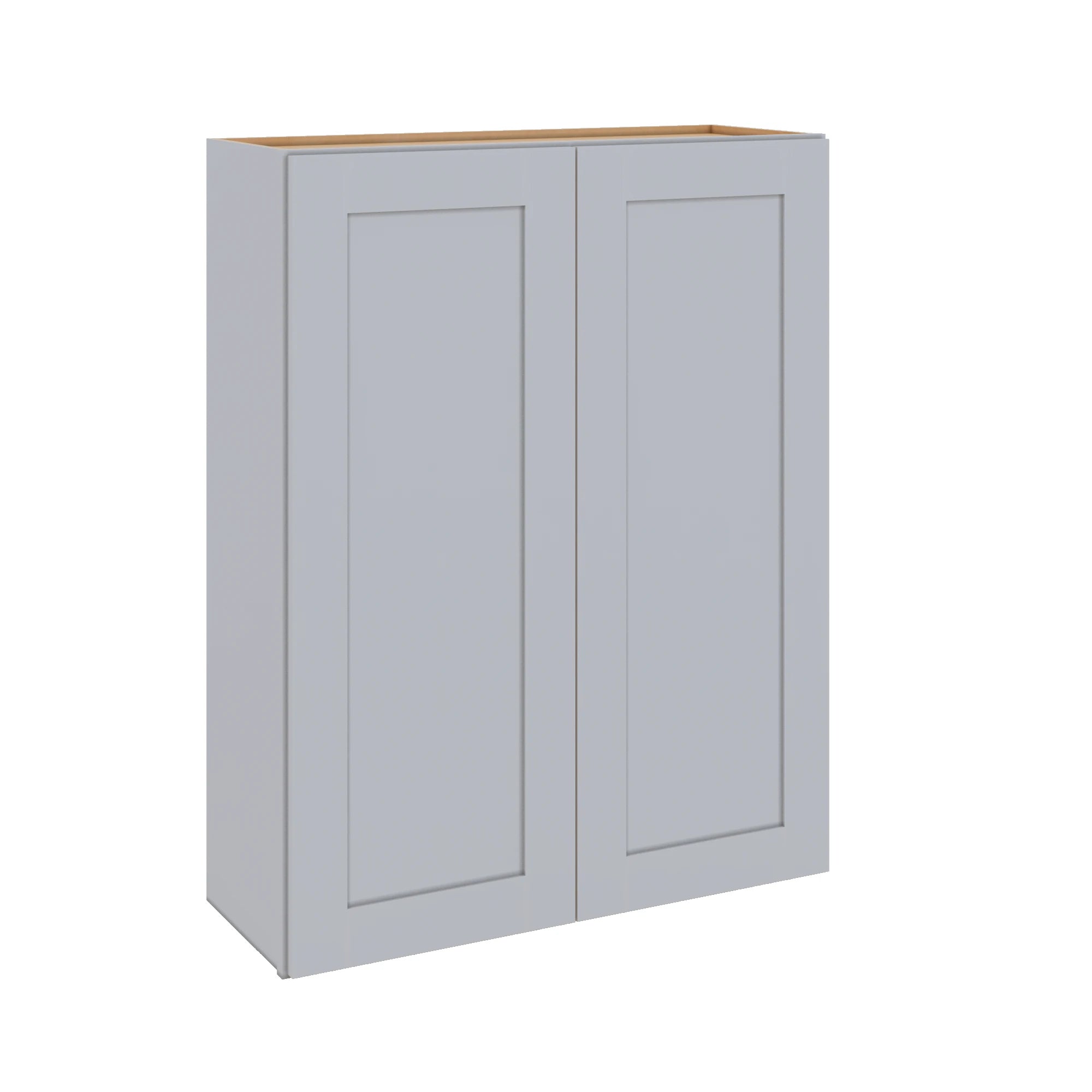 Modernform Cabinet Grey Shaker 33" W X 42" H X 12" D Double Door Wall Cabinet