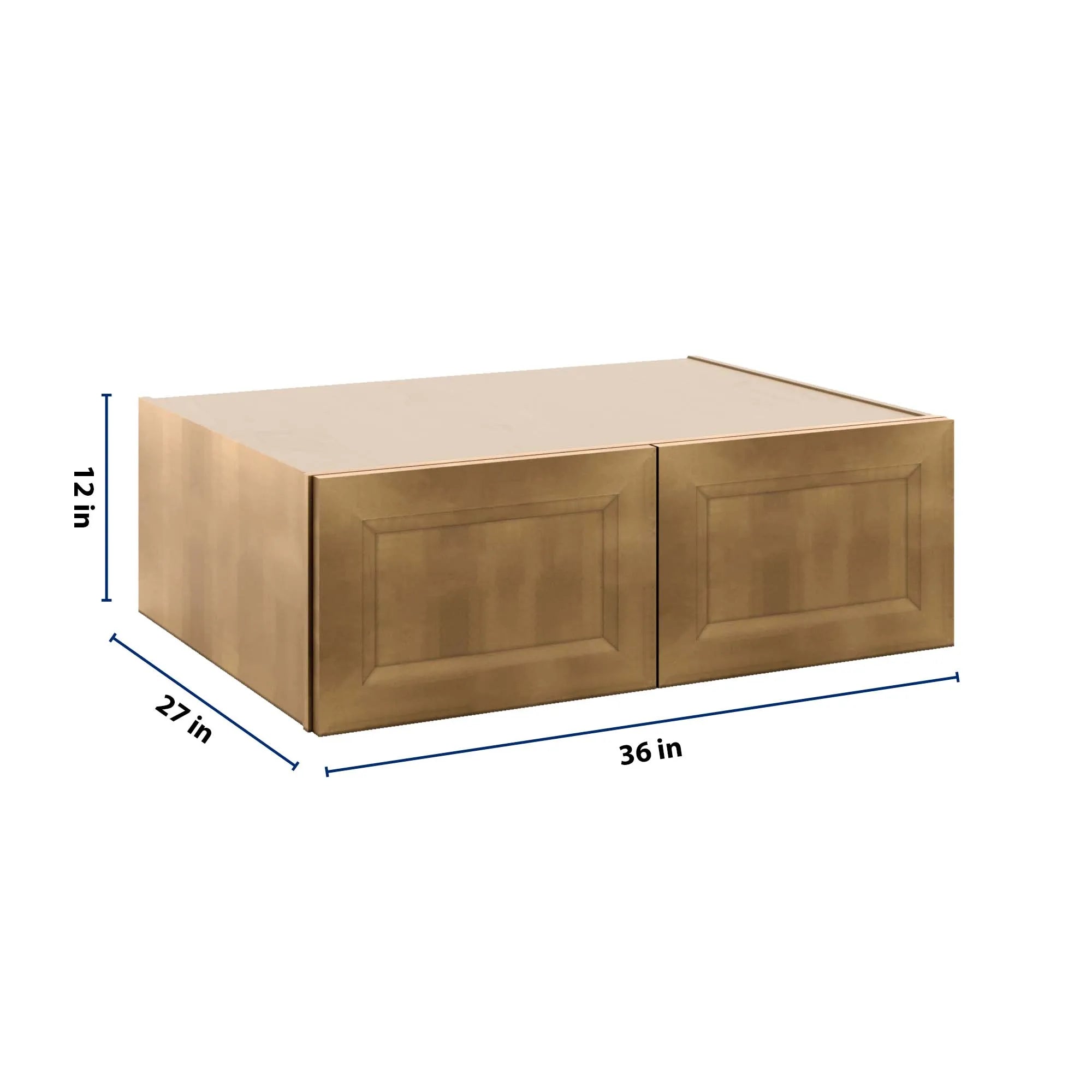 J&K Butterscotch B8 Refrigerator Wall Cabinet - 36" W x 12" H x 27" D
