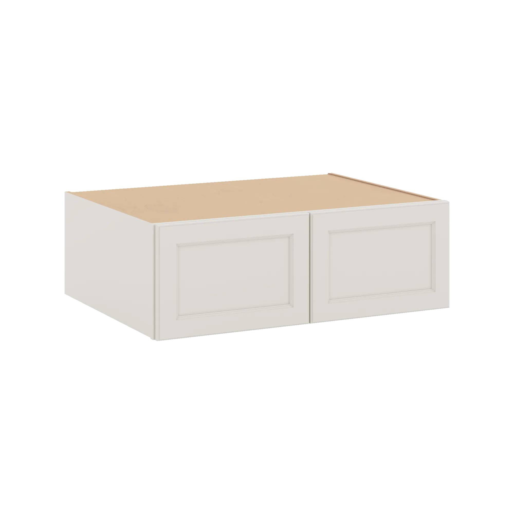 J&K Dove E1 Refrigerator Wall Cabinet - 36" W x 12" H x 27" D
