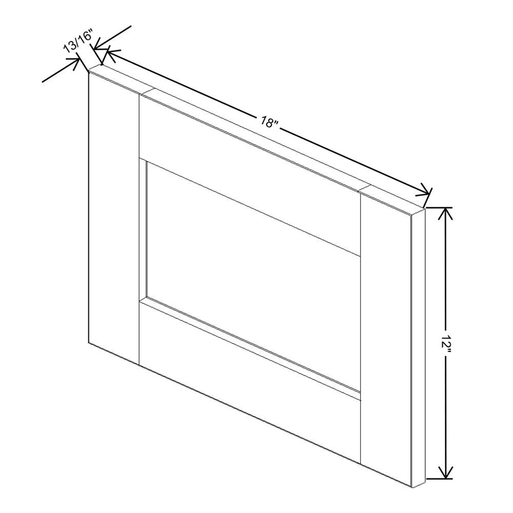 J&K Greige K3 Dummy Door Panel 18" W x 12" H