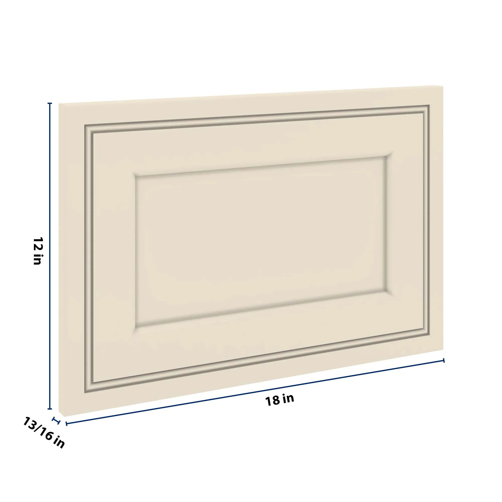 J&K Pearl Glazed H9 Dummy Door Panel 18" W x 12" H