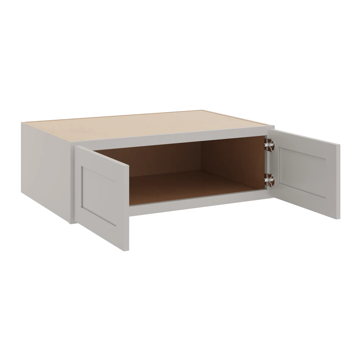 cnc luxor 5 piece misty grey 36 w x 12 h x 24 d double door wall cabinet