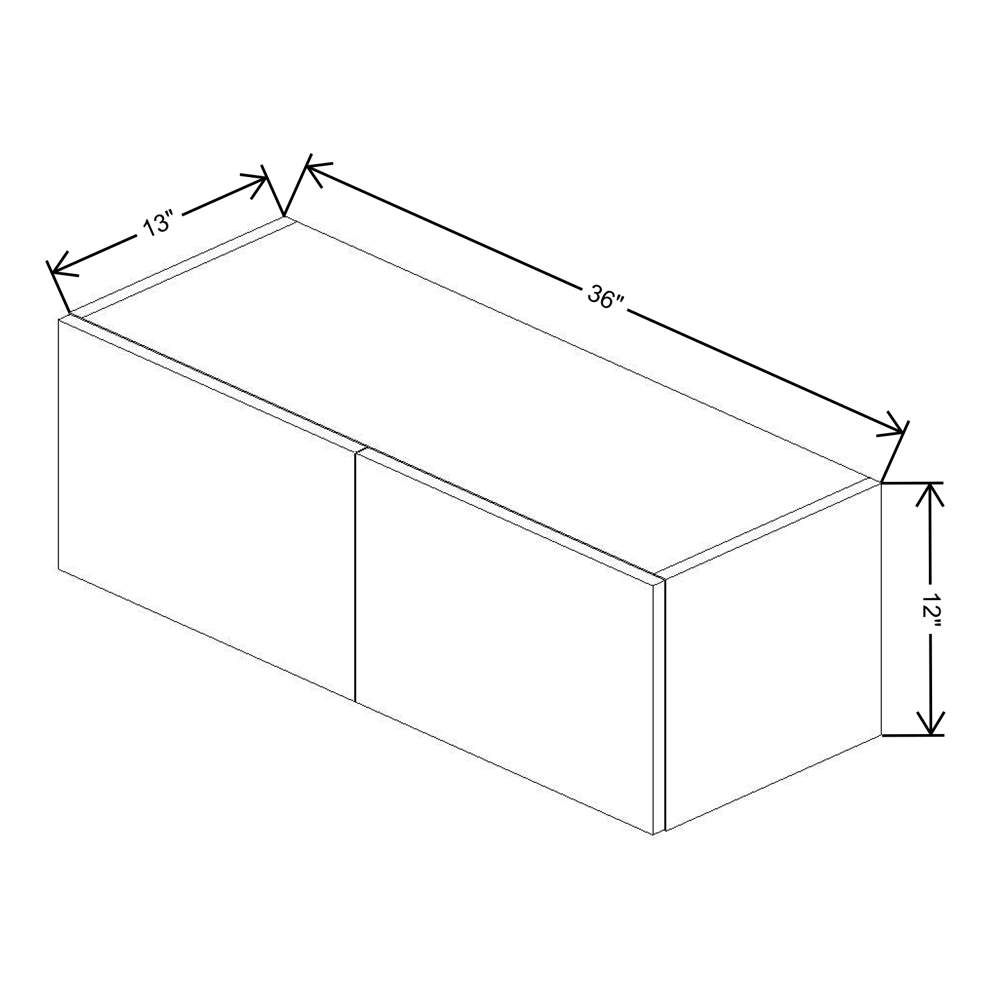 Fabuwood Illume Catalina Bianco Gloss 2 12" High Wall