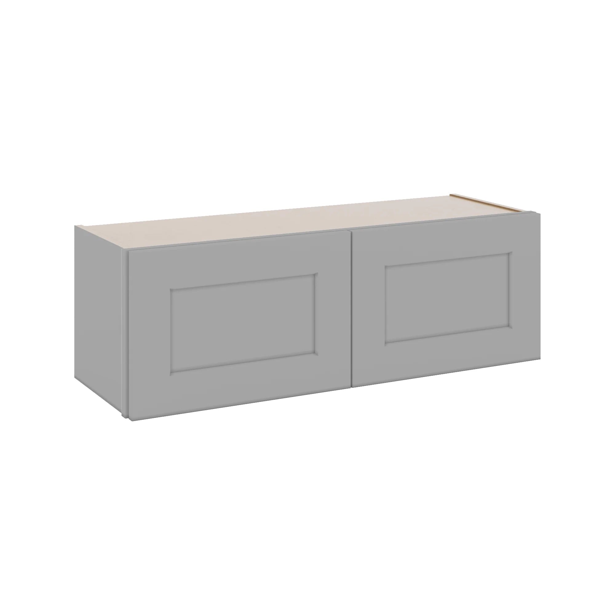 J&K Castle Grey S5 Double Door Wall Cabinet - 36" W x 12" H