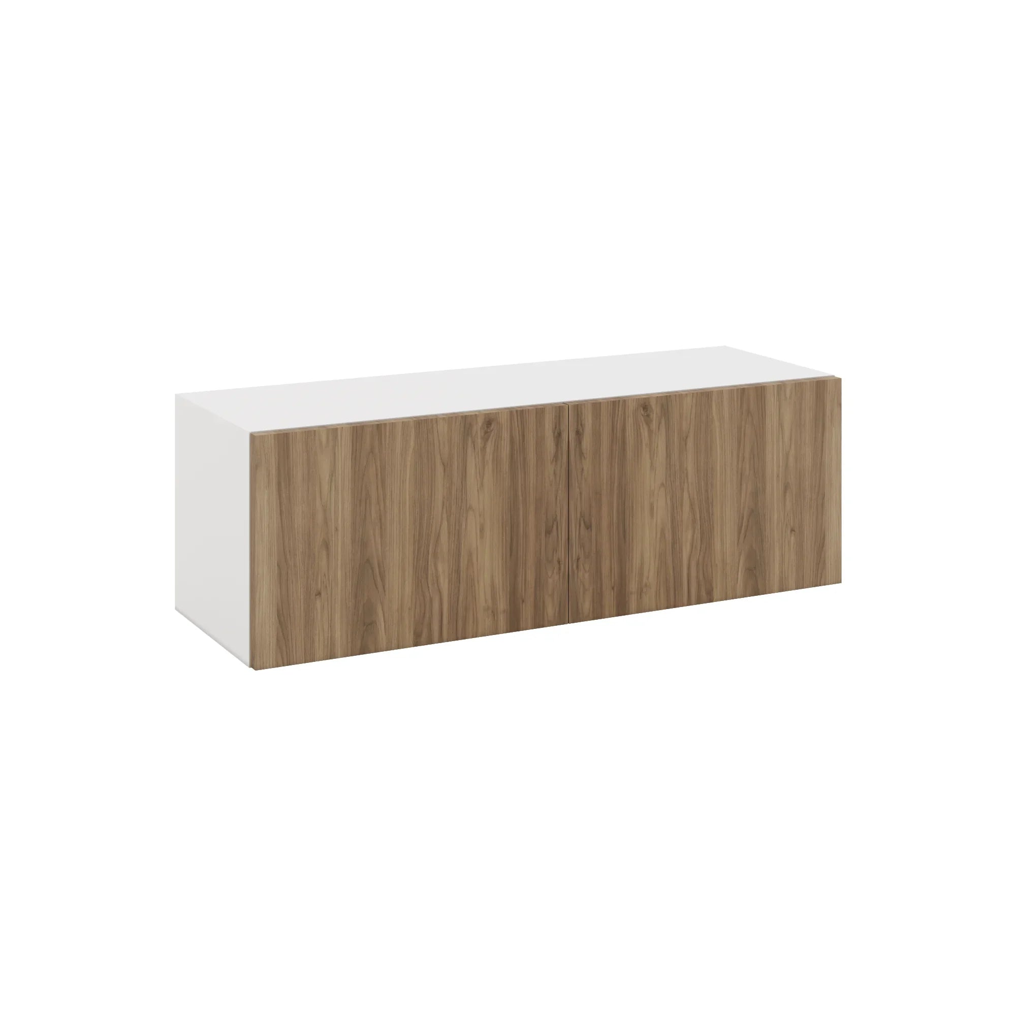 Modernform Cabinet Walnut 36" W X 12" H X 12" D Double Door Wall Cabinet